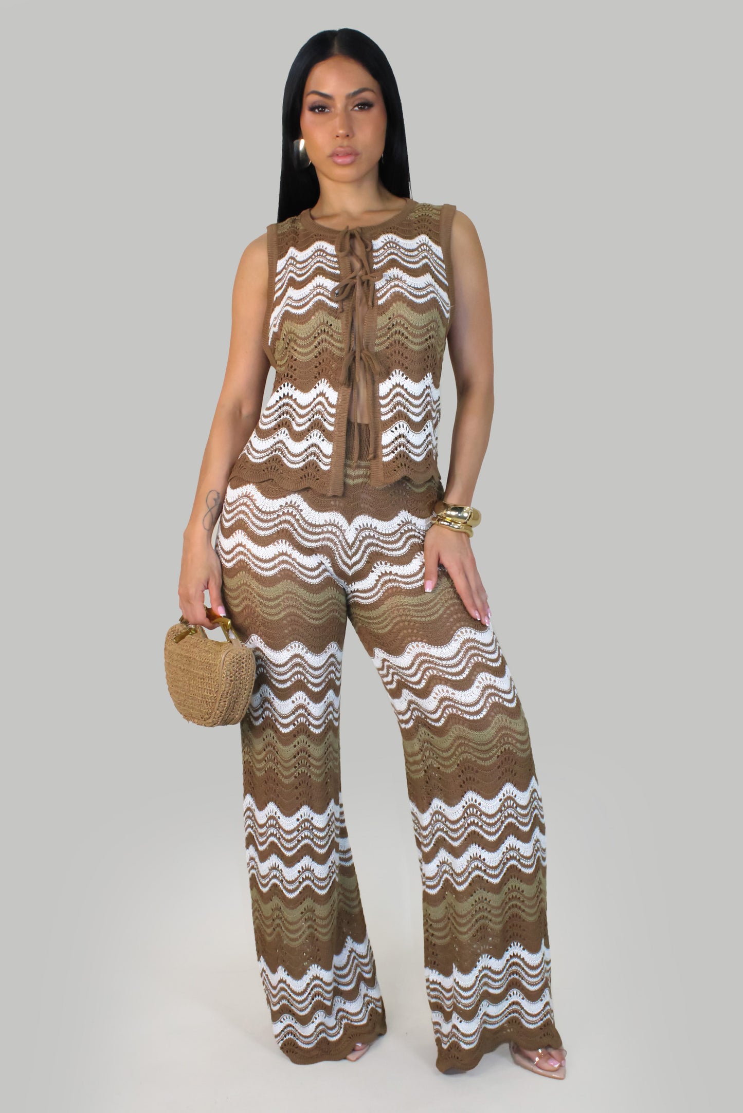 Sunwoven Pant Set -Khaki