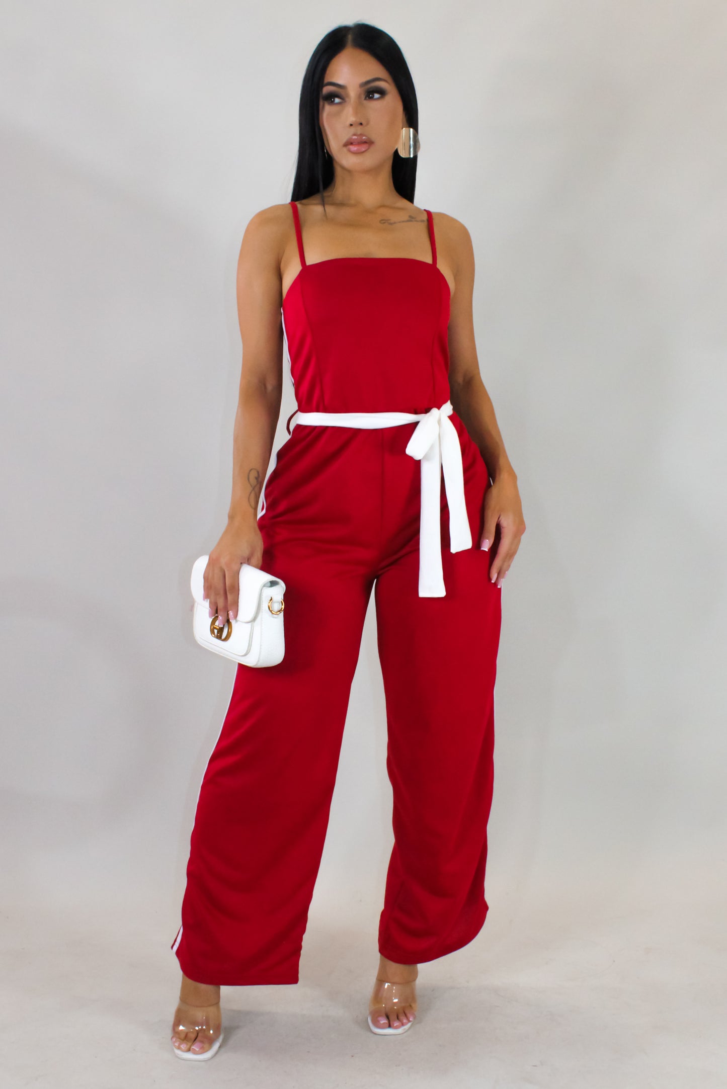 Menorca Jumpsuit - Burgundy
