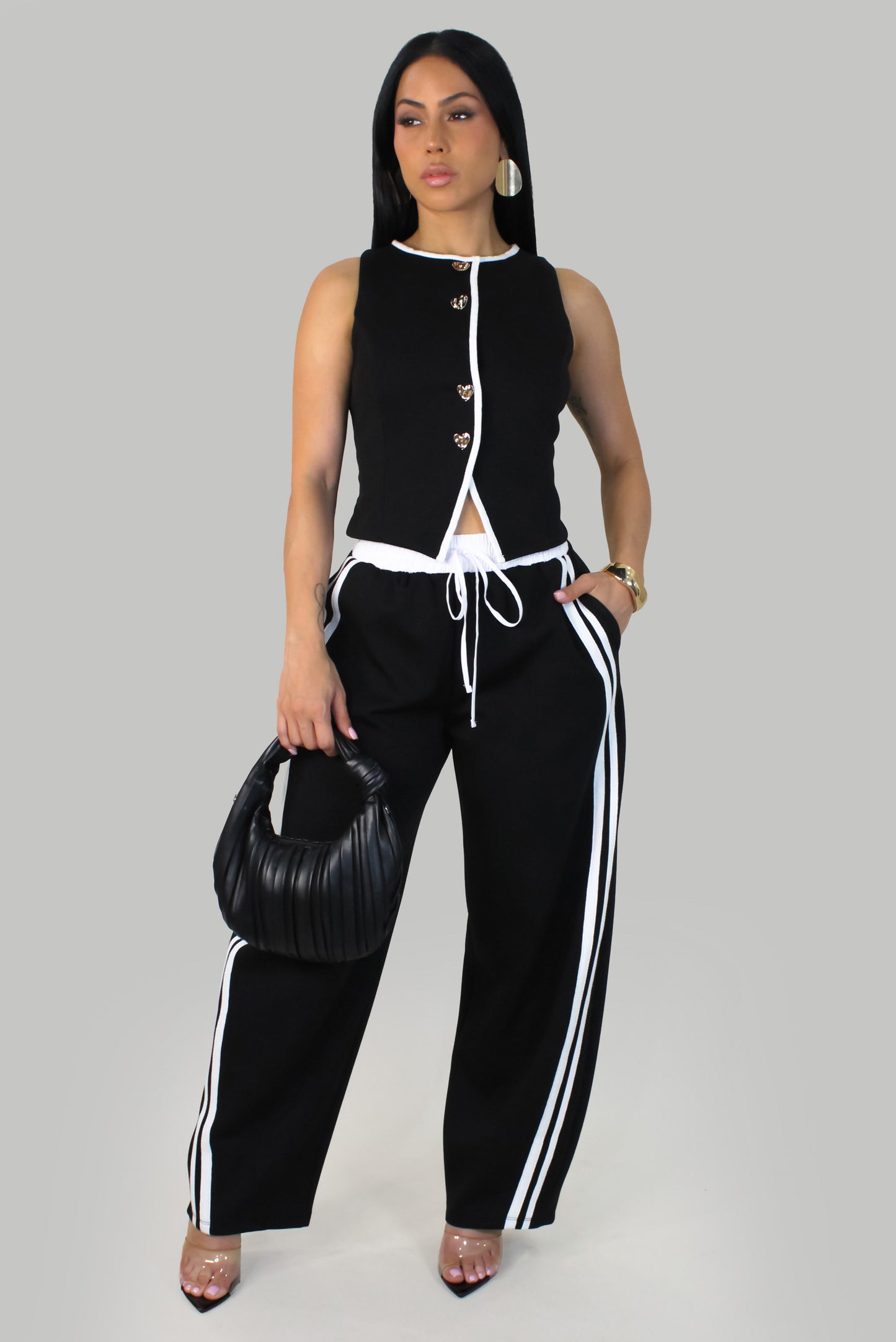 Monroe's  Pant Set - Black