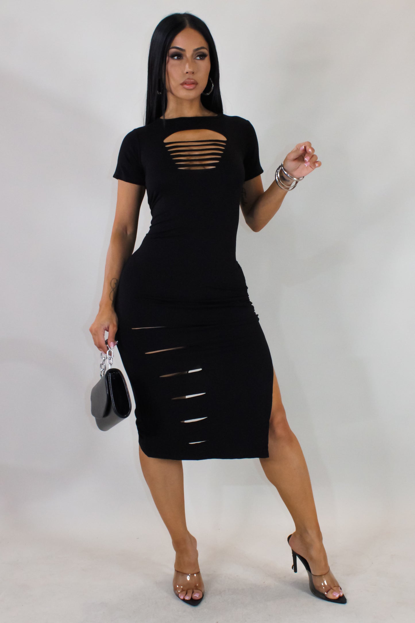 Authentic Midi Dress - Black