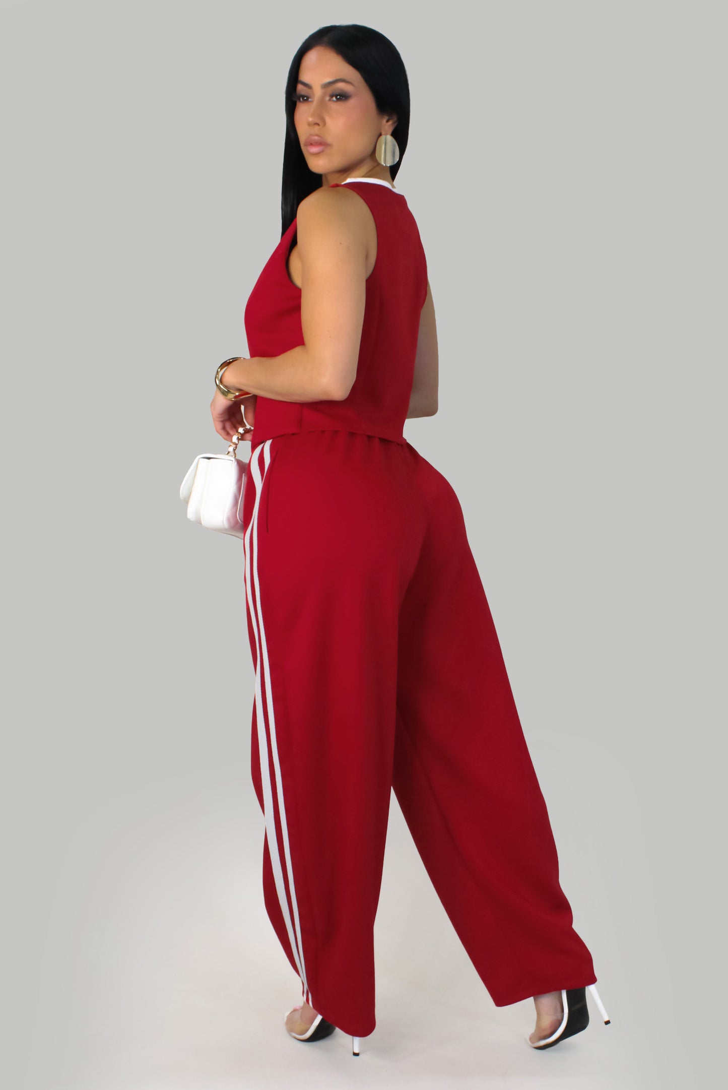 Monroe's  Pant Set - Red