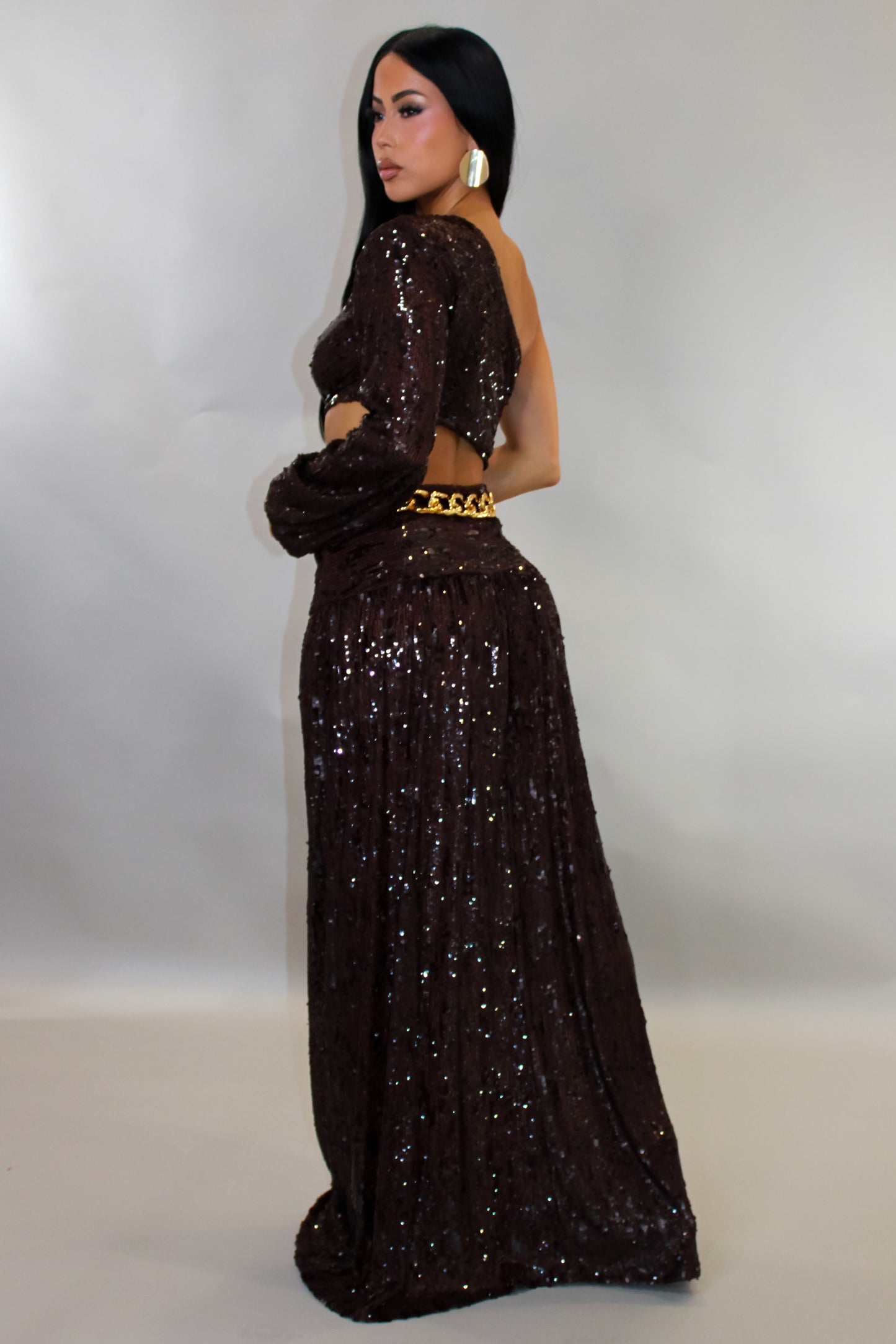 Going Rouge Maxi Dress- Brown