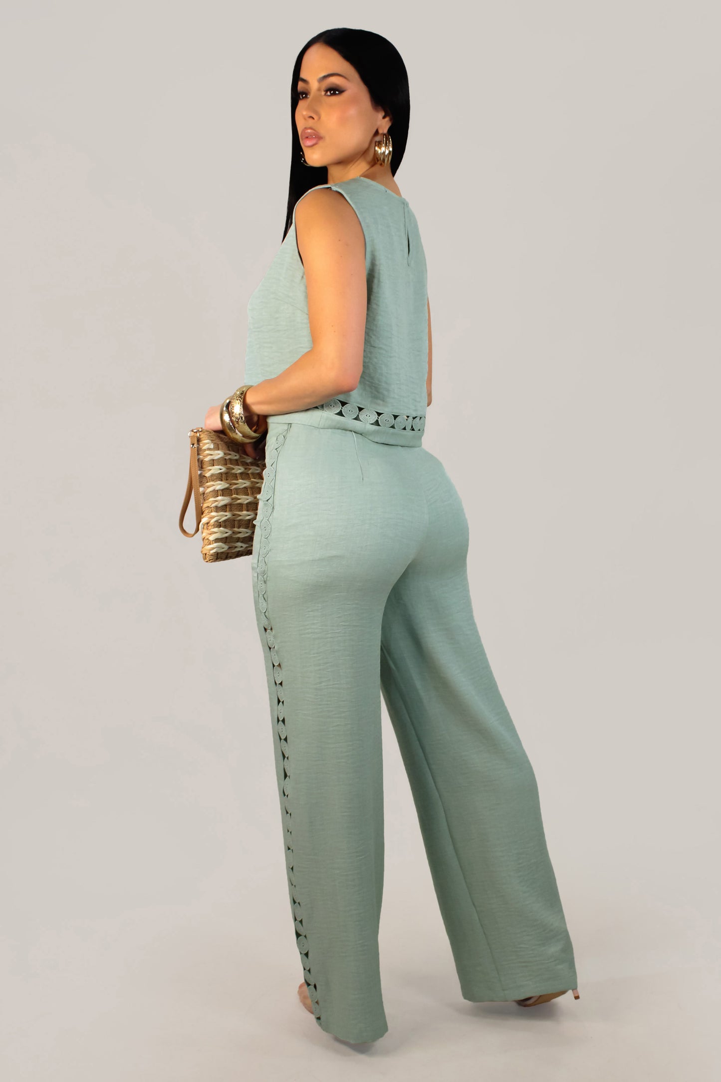 Going Places Pant Set - Green