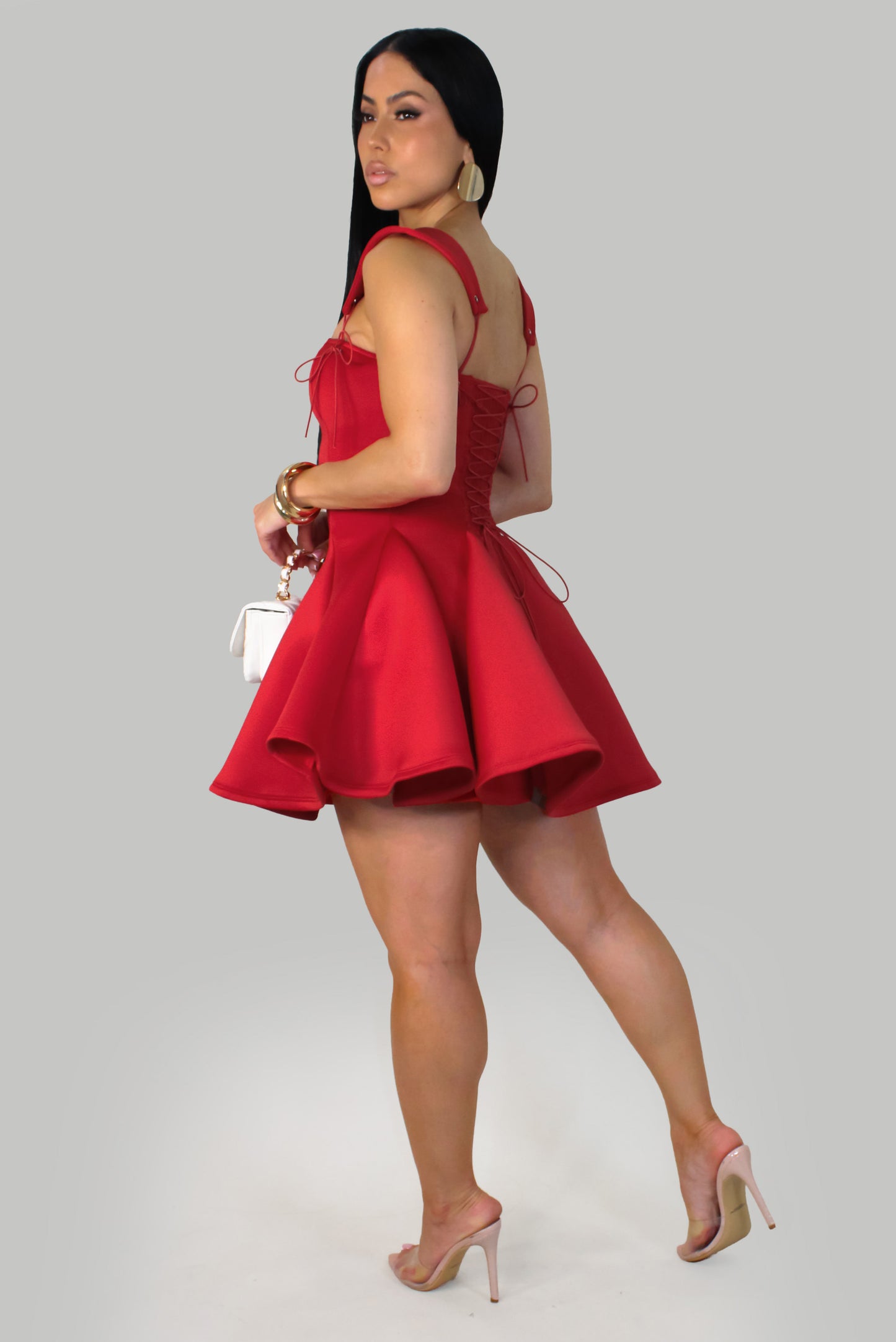 Friday Adventures Midi Dress - Red