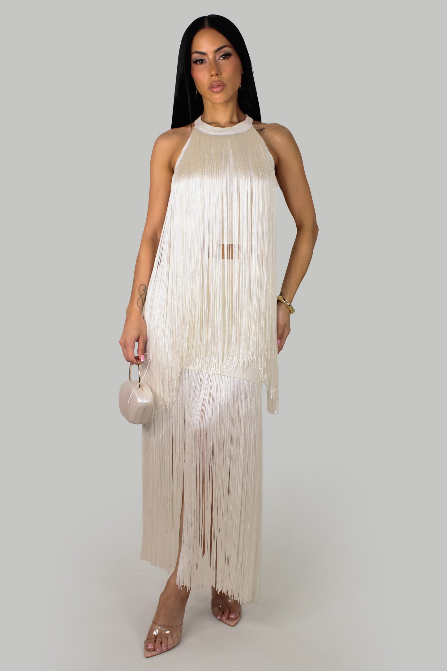 Flairing Life Skirt Set- Ivory