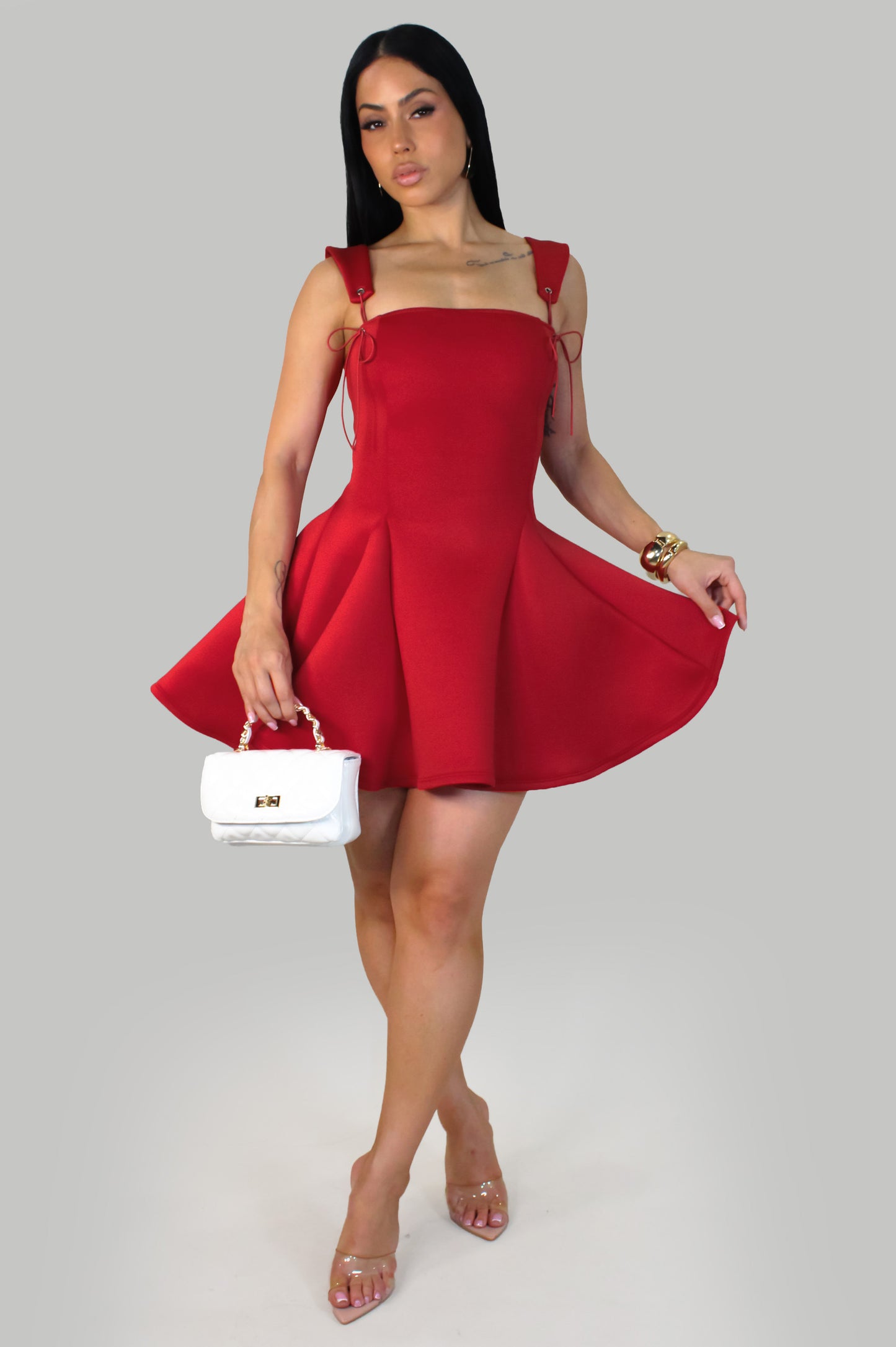 Friday Adventures Midi Dress - Red
