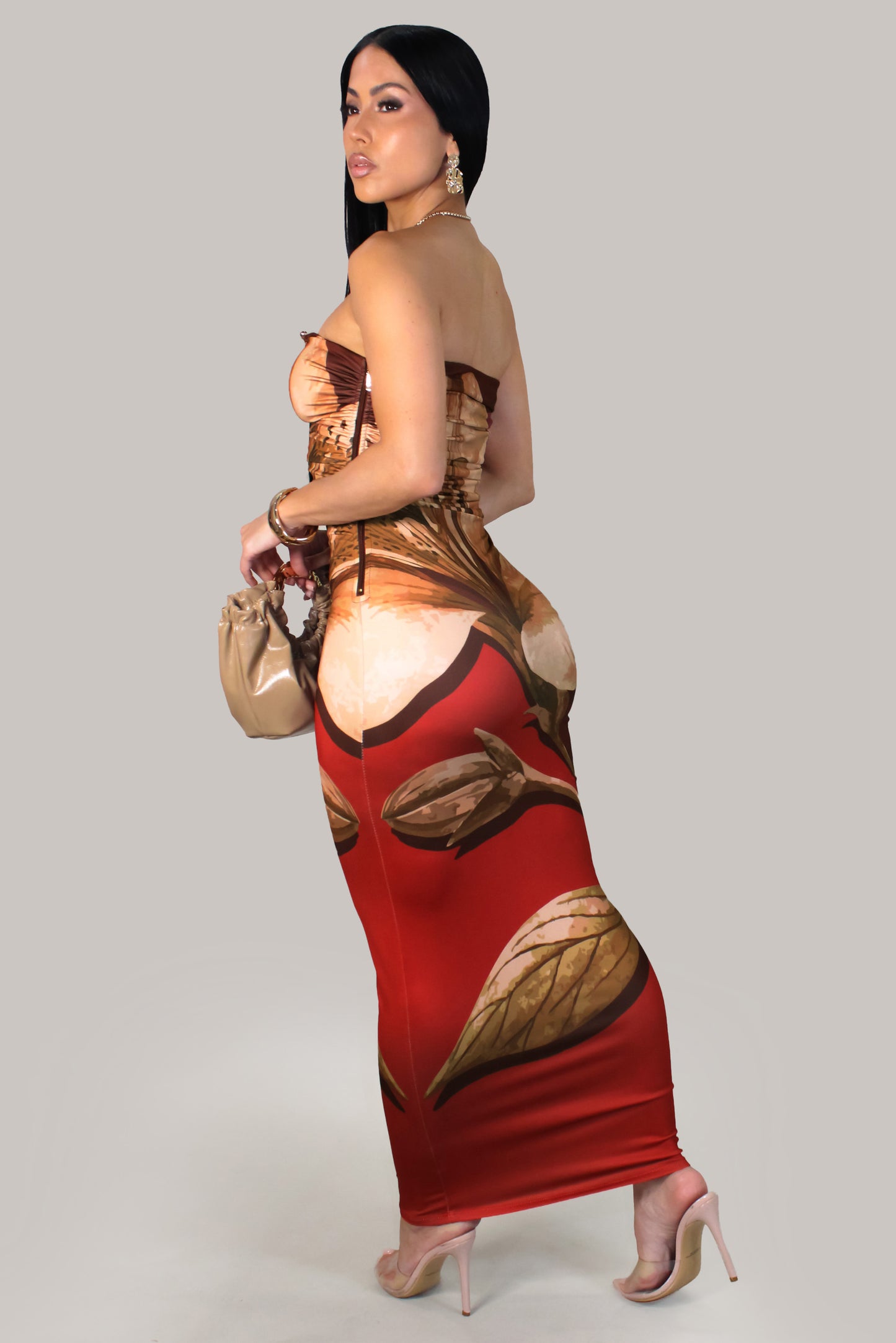 Amora Mesh Dress - Red