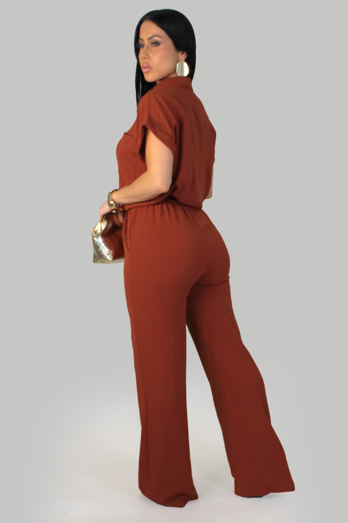 In Motion Pant Set - Rust
