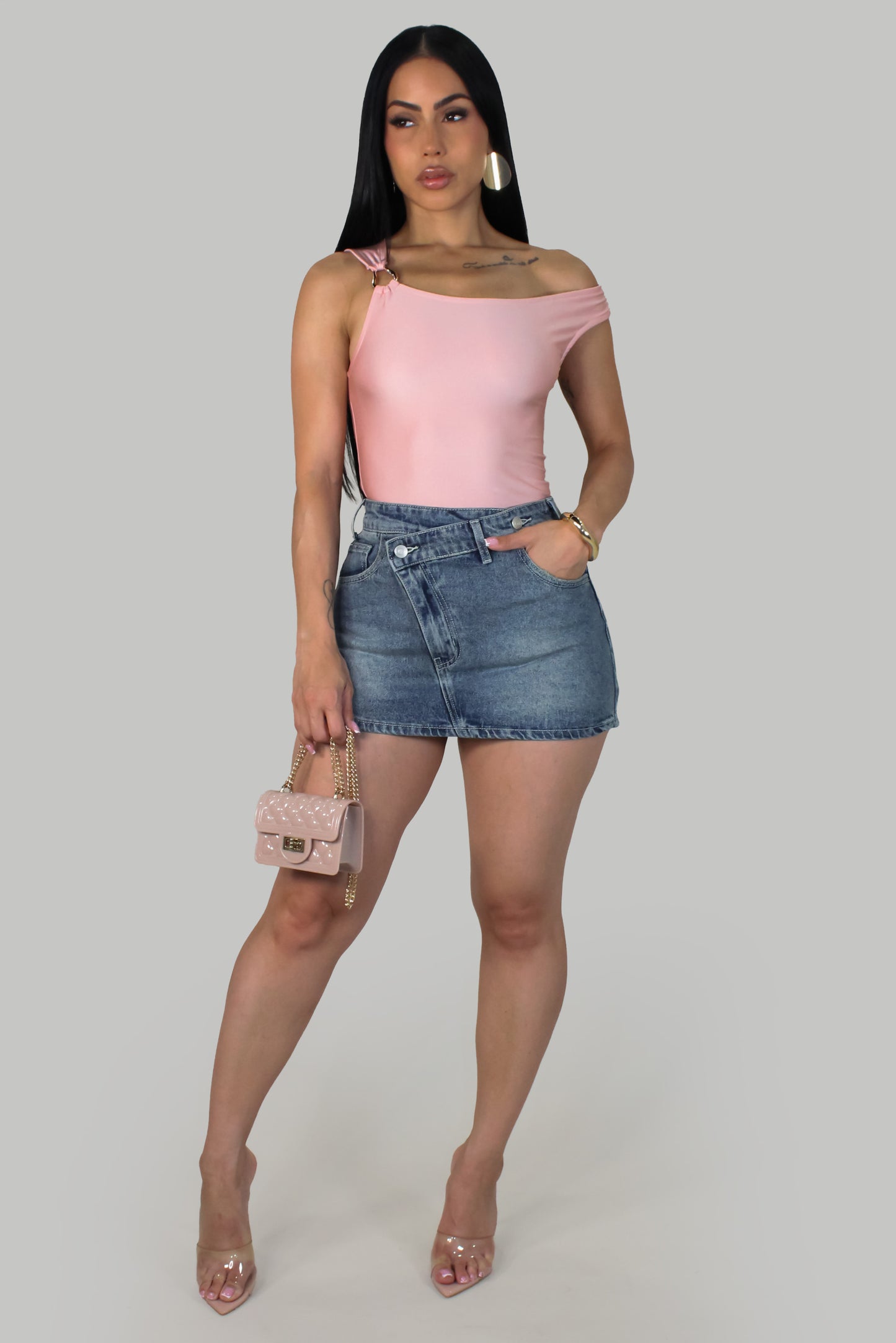 Urban Wrap Skirt - Denim