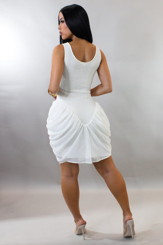 Never Let You Go Mini Dress - White