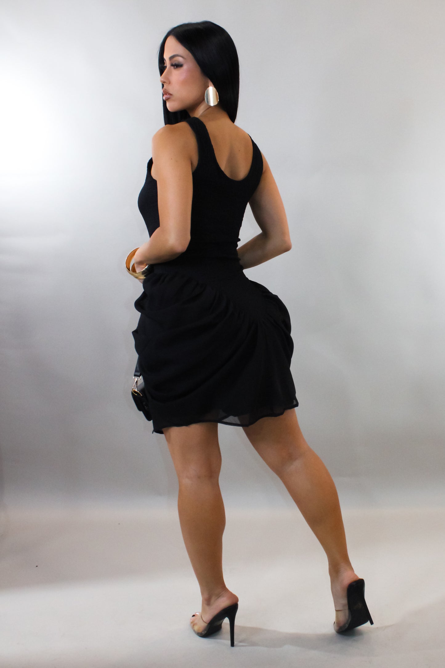 Never Let You Go Mini Dress - Black