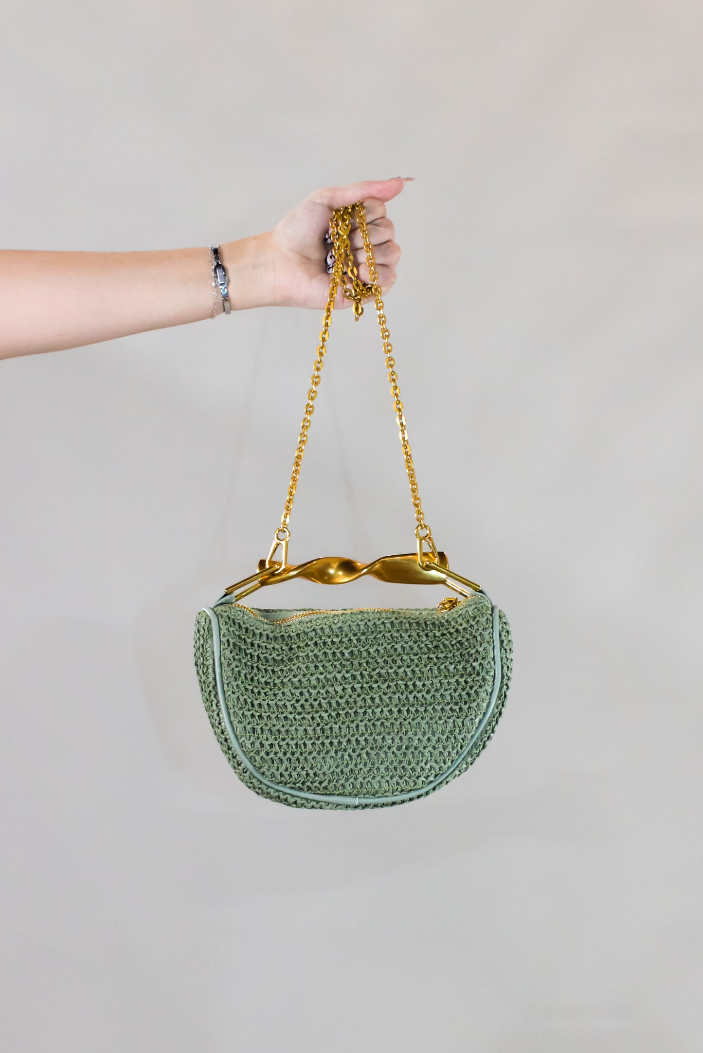 Be Different Purse - Green - Black - Tan