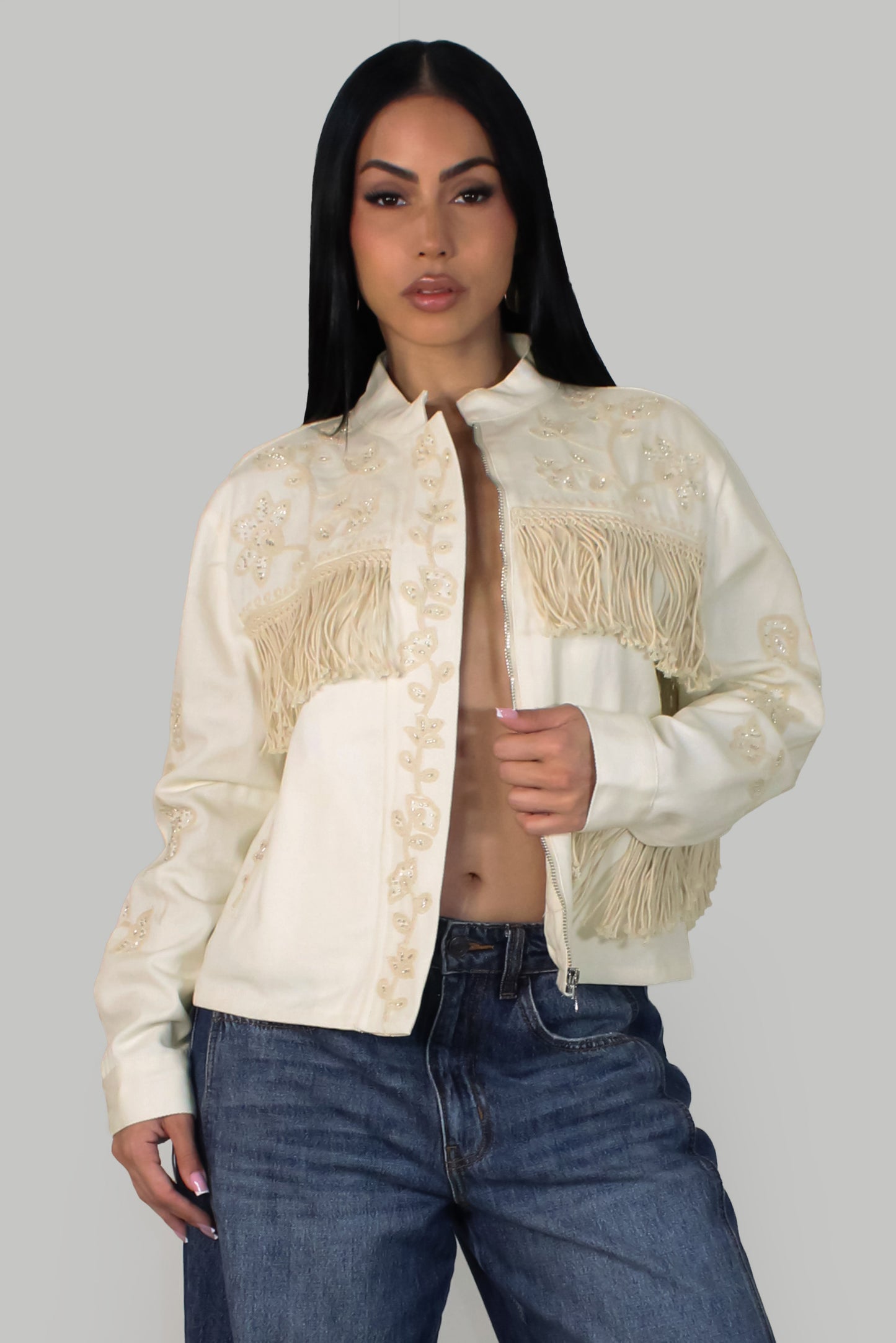 Endless Flowers Jacket - Beige