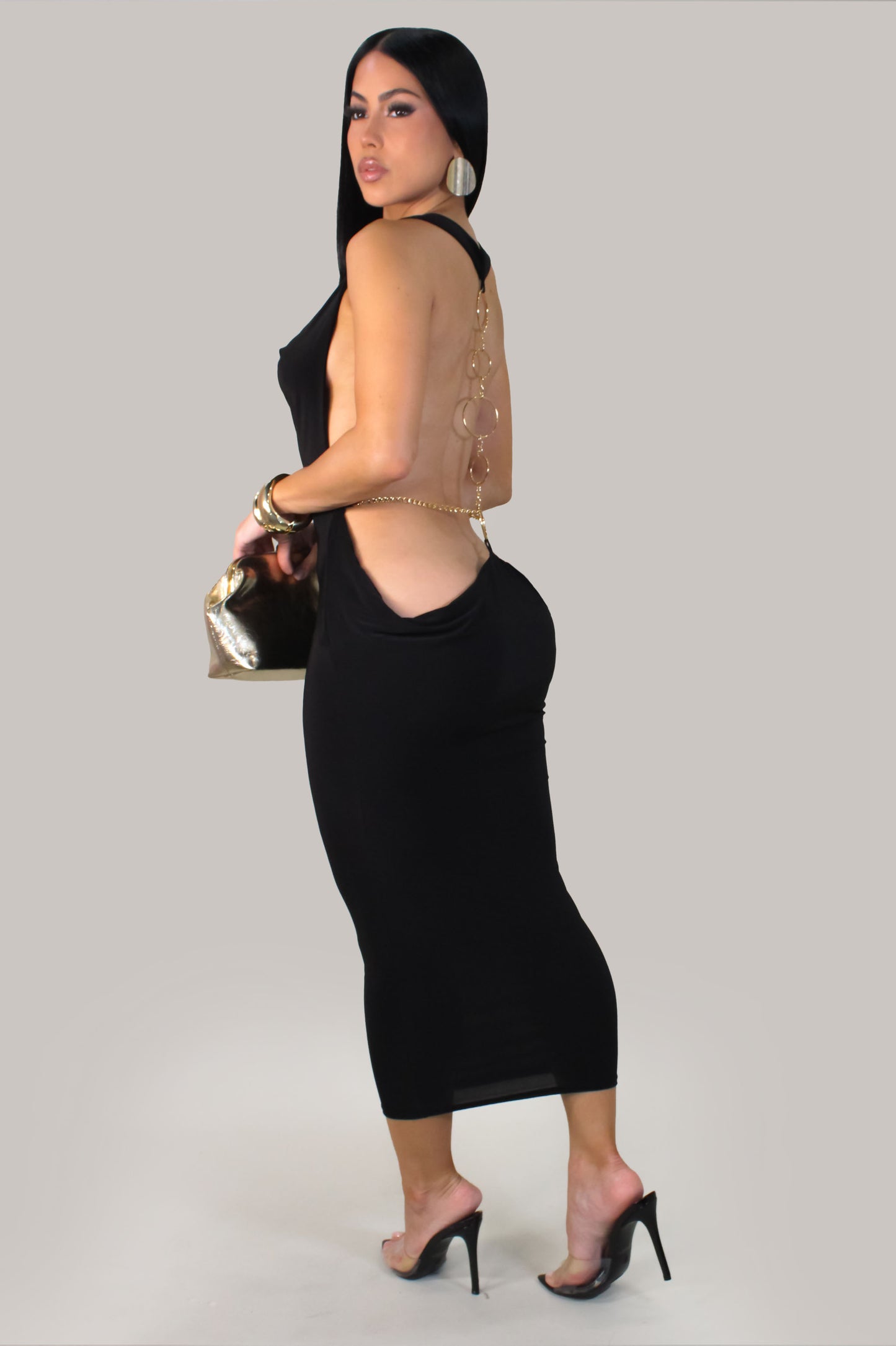 It's My World Maxi Dress -Black