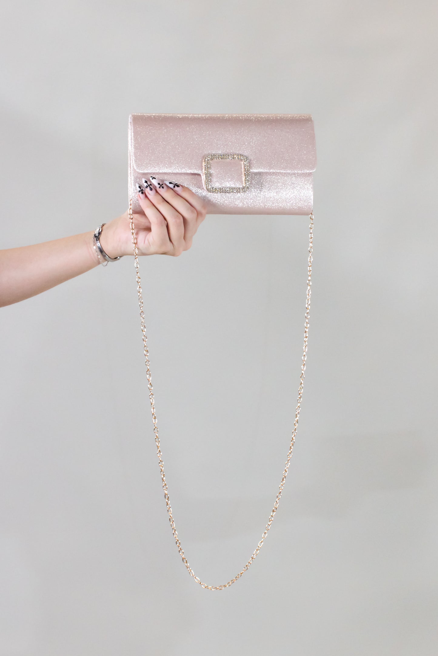 On The Move Purse - Pink - Gold - Black