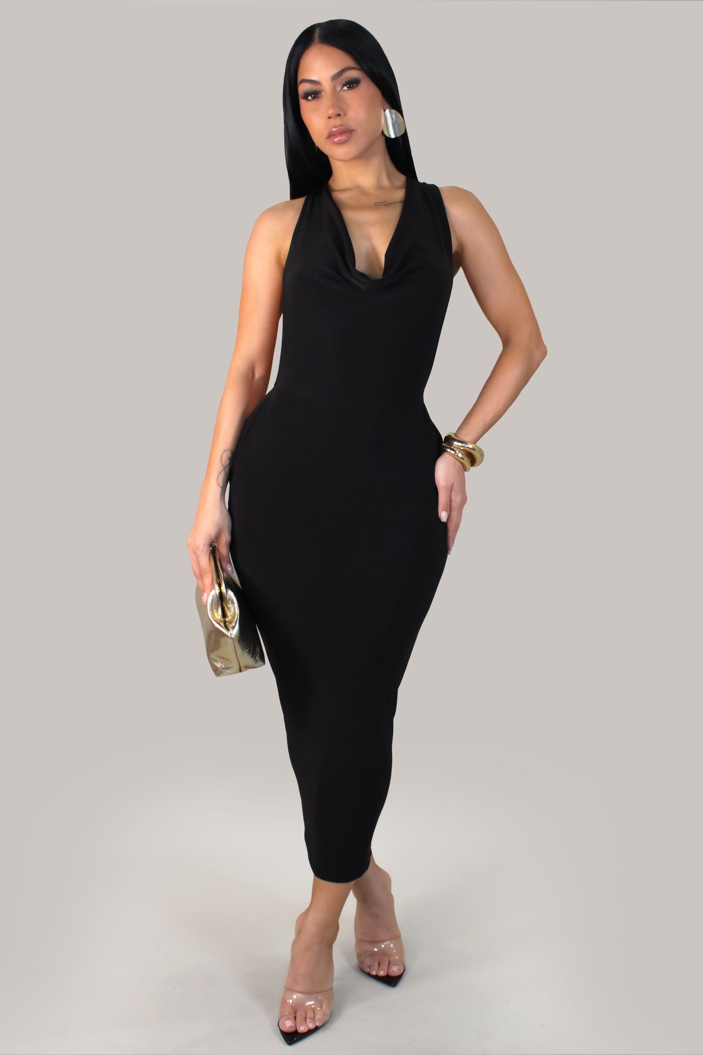 It's My World Maxi Dress -Black
