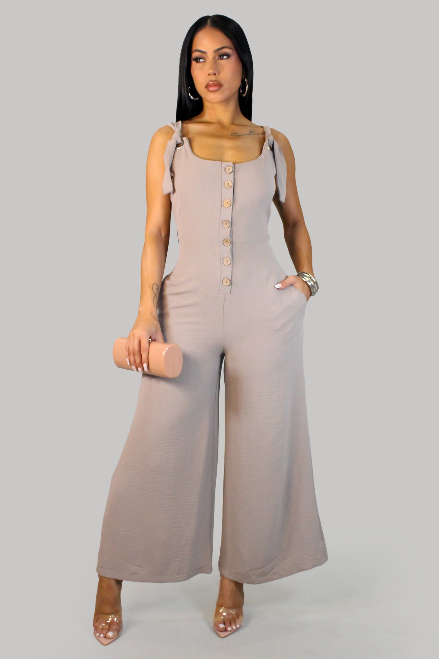 Marlene Jumpsuit - Beige
