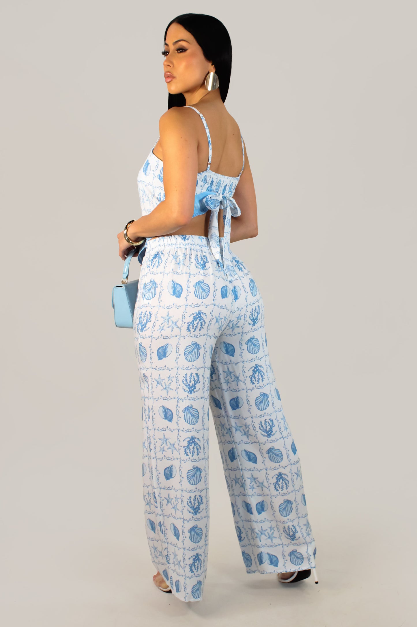 Coastal Encounter Pant Set - Blue