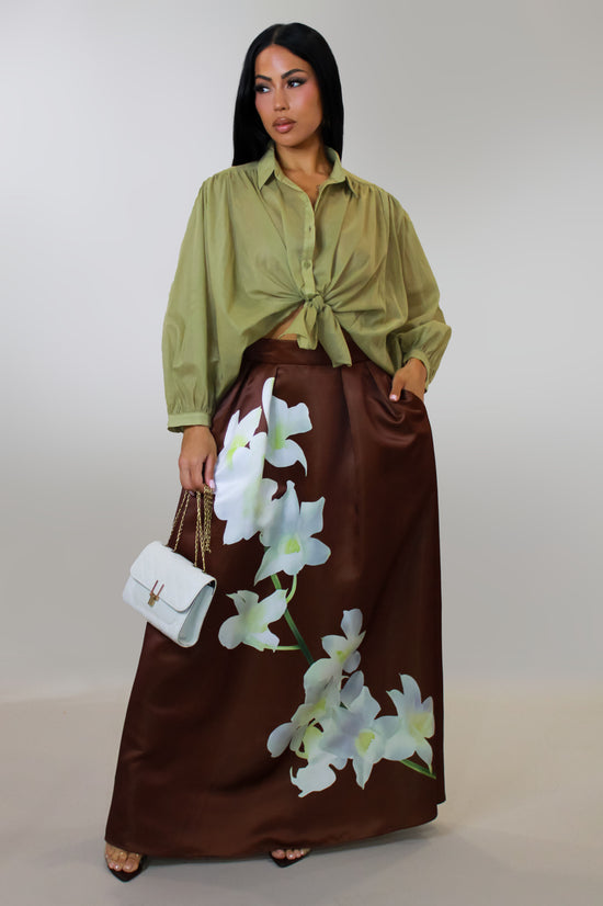 Playful Mood Skirt - Brown