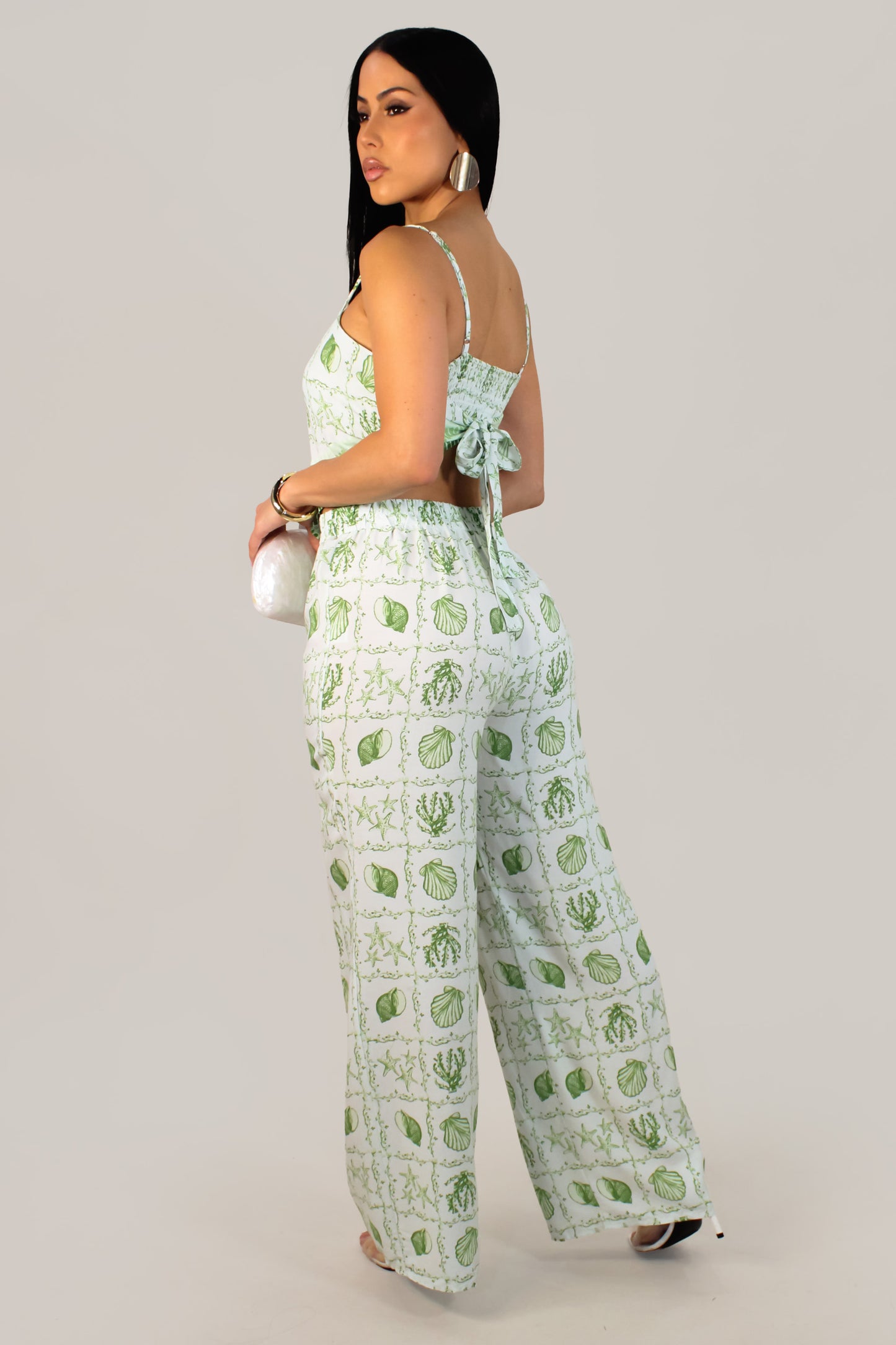 Coastal Encounter Pant Set - Green