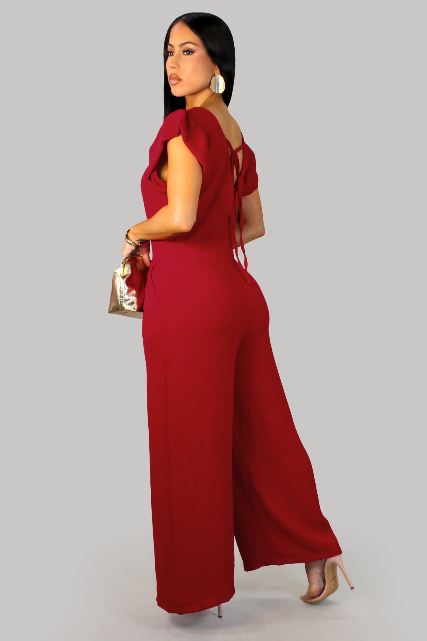 Open For Fun Jumpsuit - Red