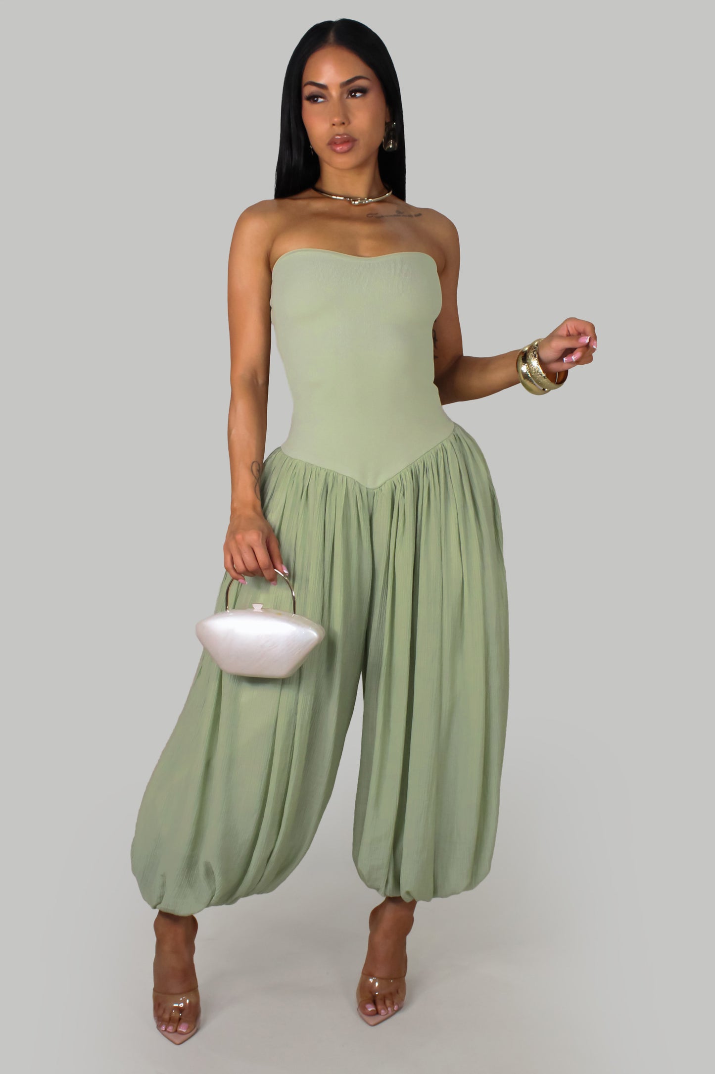 Jasmine Paradise  Jumpsuit - Green