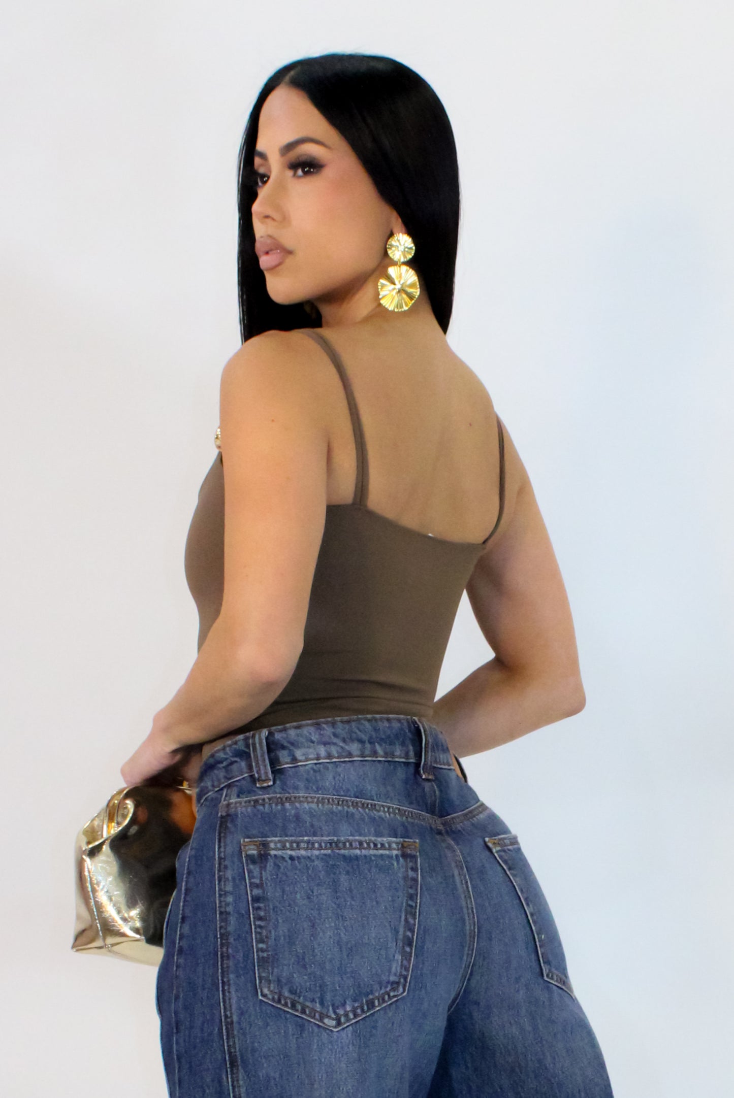 Hate It Or Love It Bodysuit - Brown