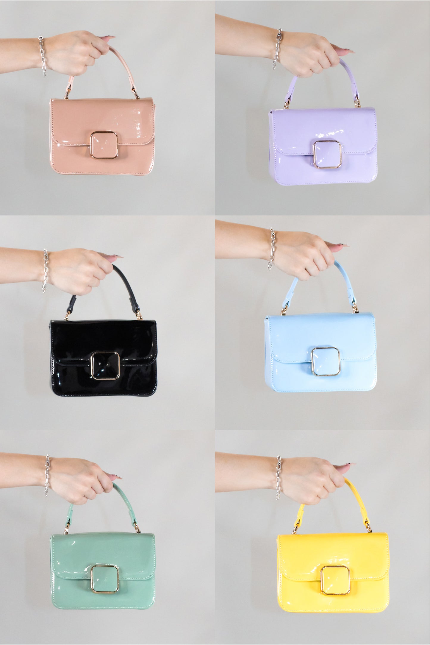 Talk About It Purse - Pink - Purple - Black - Blue - Green - Yellow