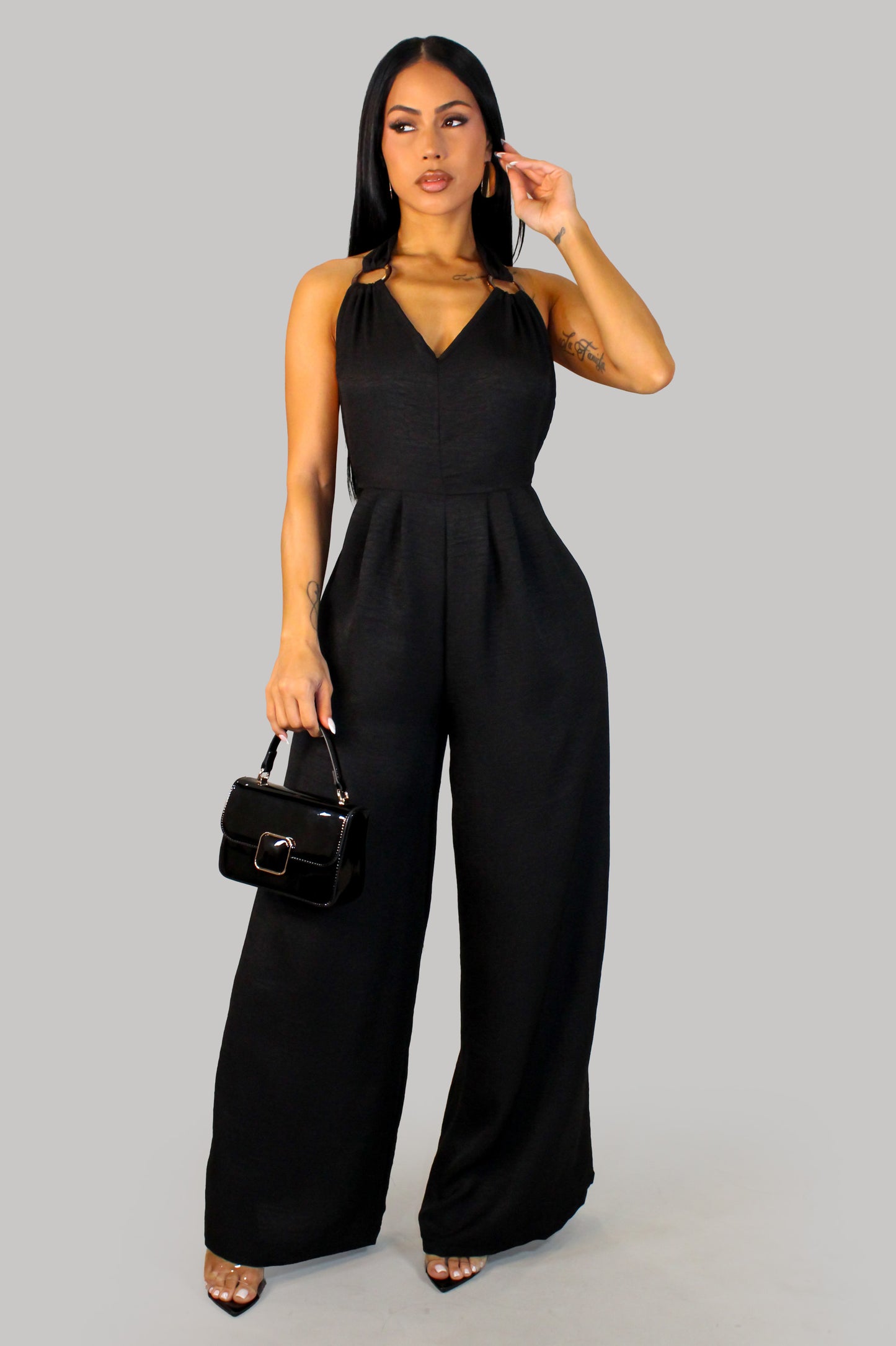 Entering At The End Jumpsuit - Black