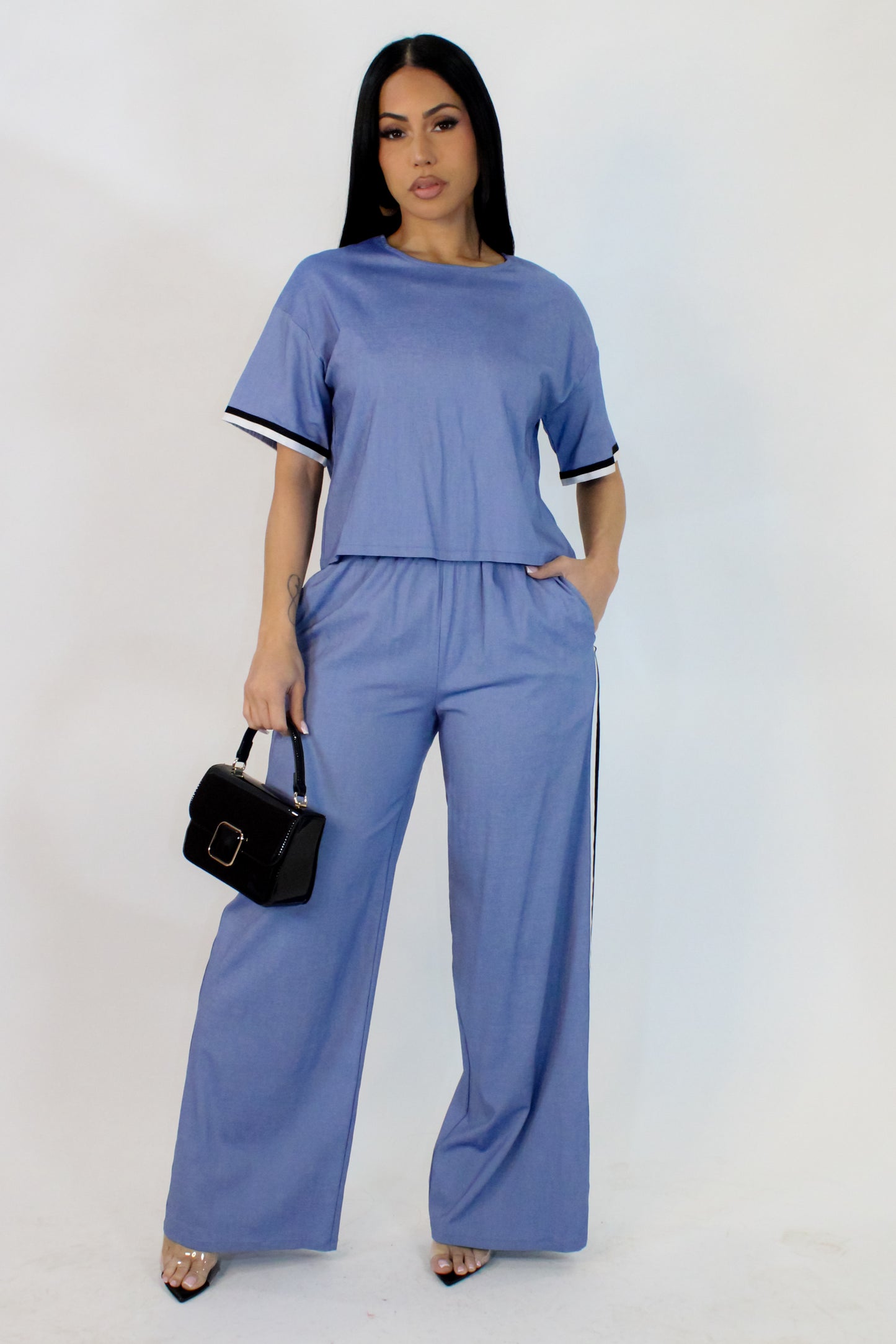 Part Of You Pant Set - Blue