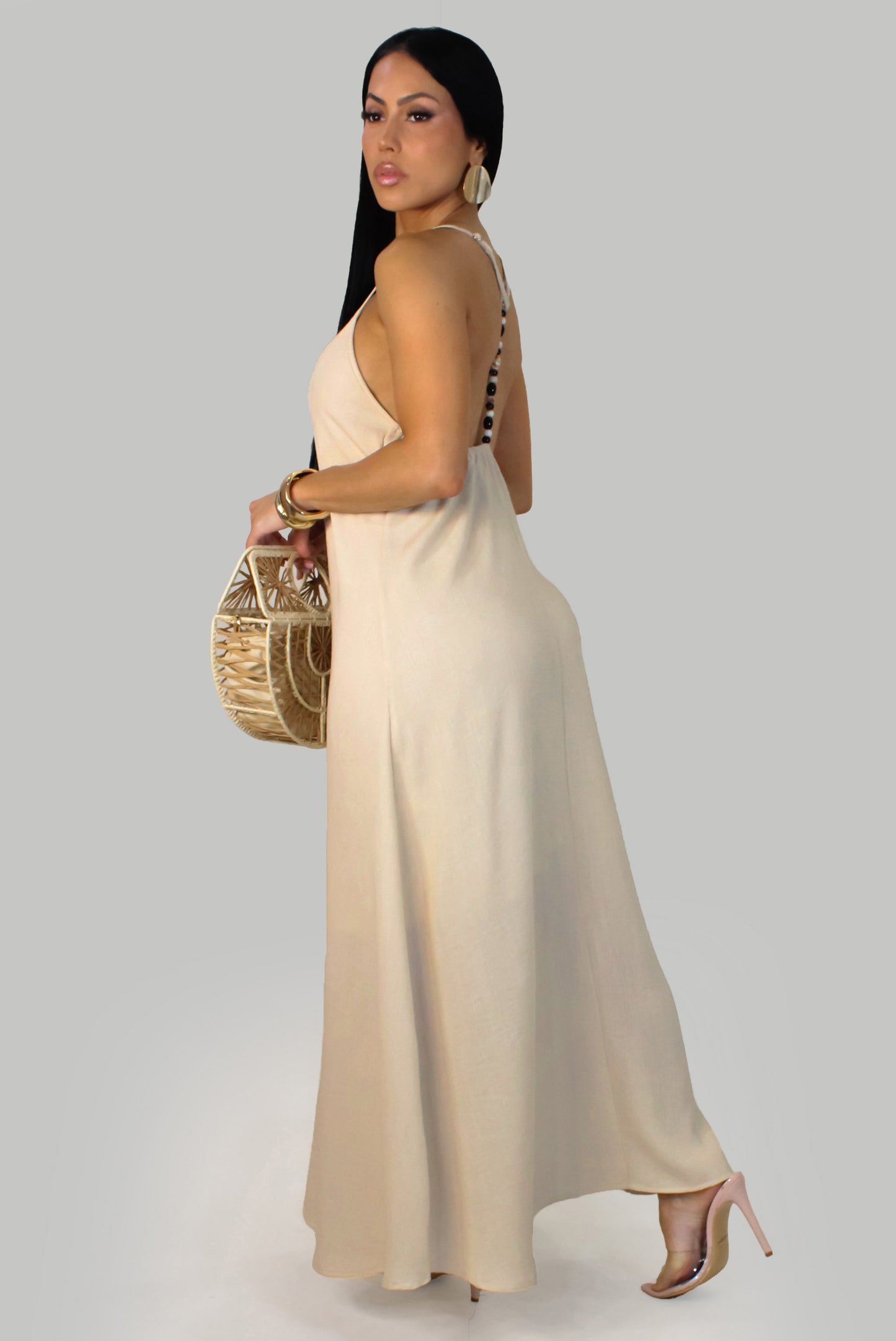Sunset Arrival  Dress -Cream