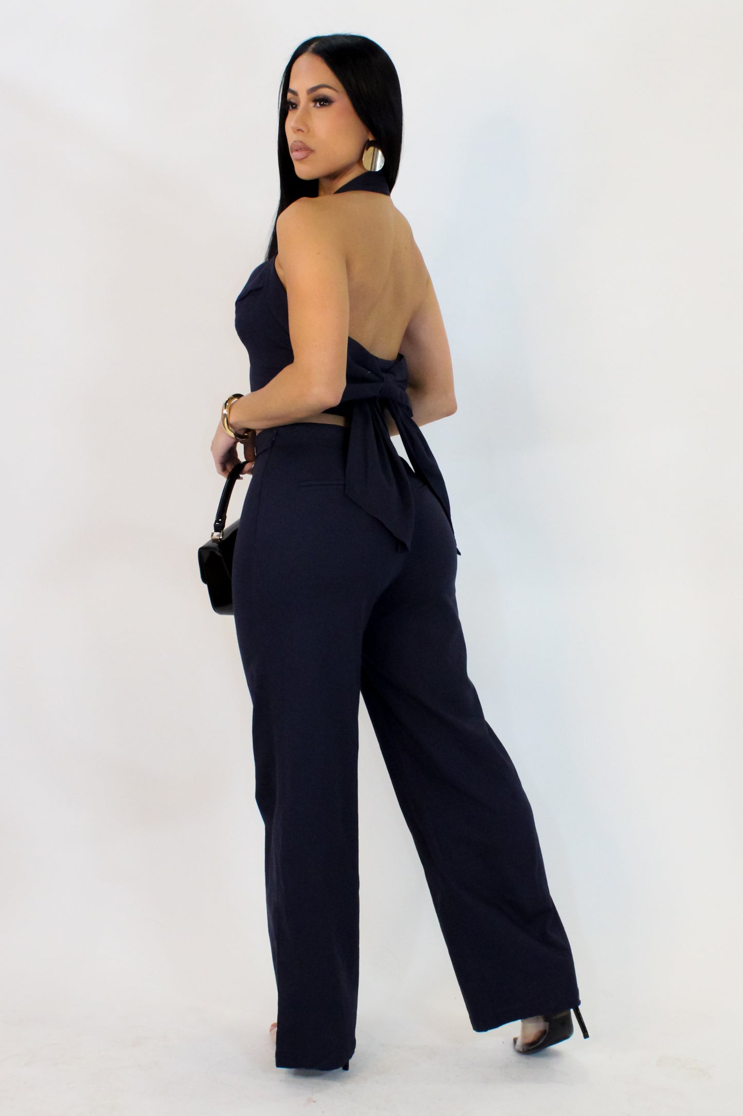 Something Special Pant Set - Navy