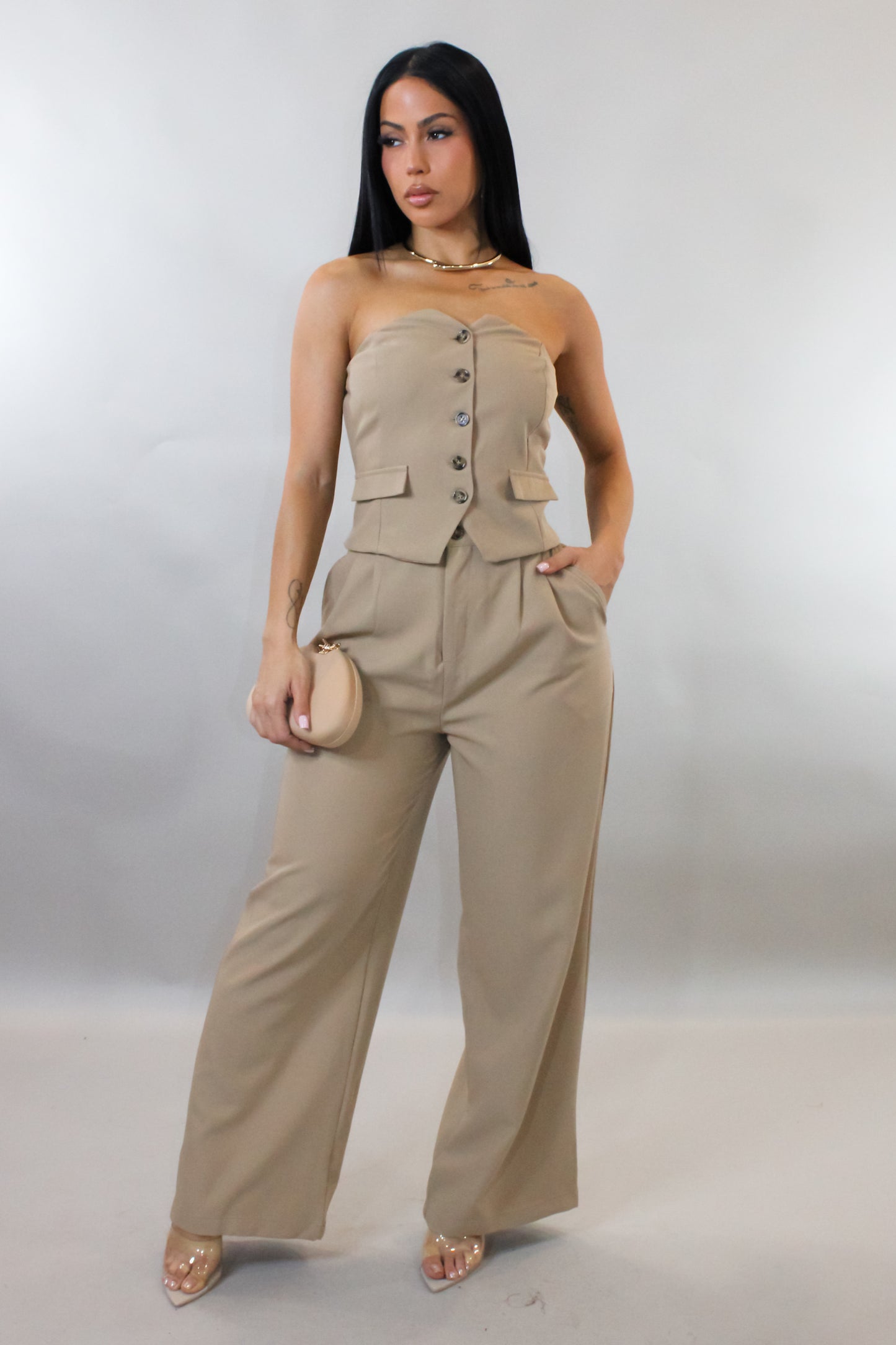 Classic Vibe Pant Set - Camel