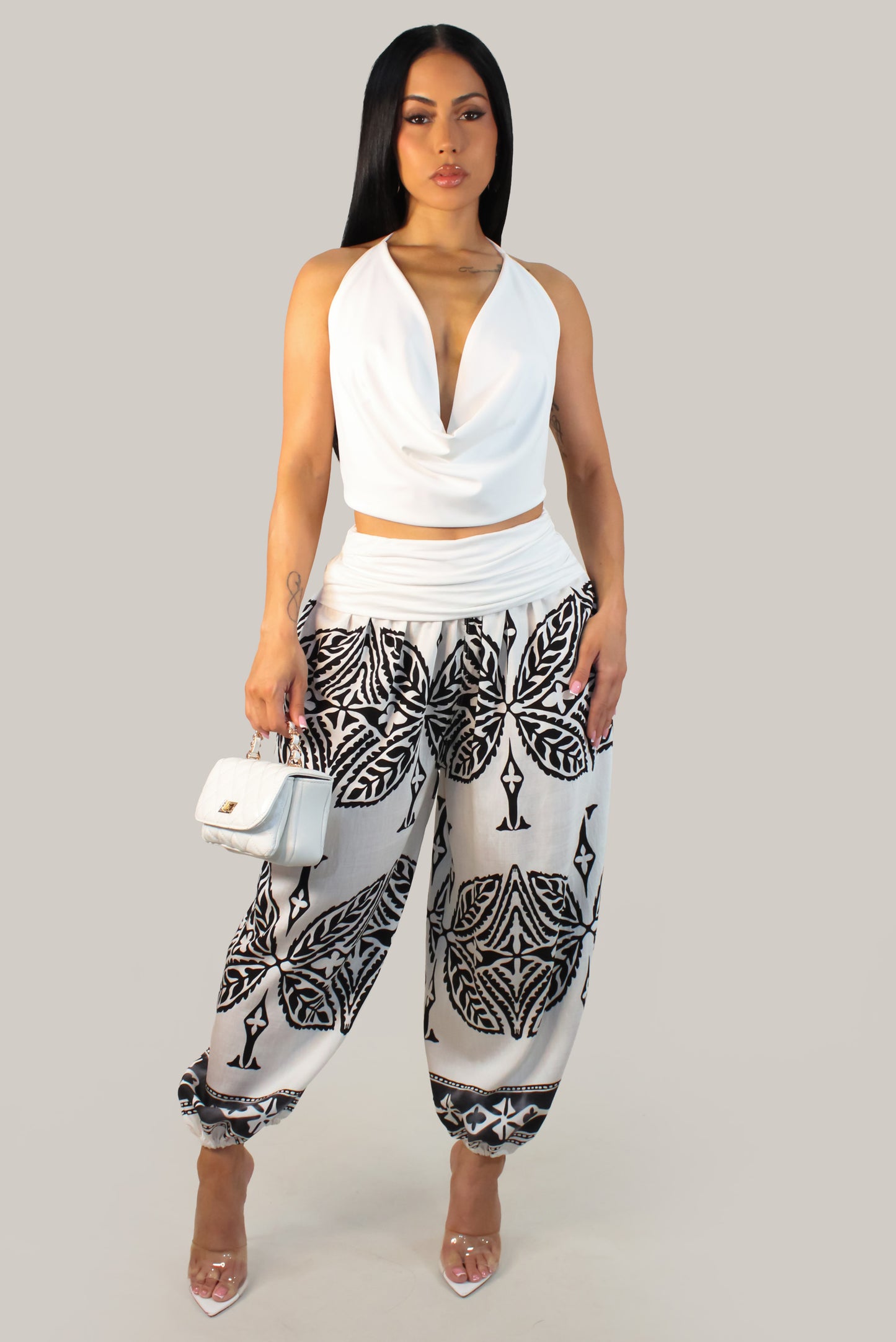 BoraBora's Evening Pant - Black & White