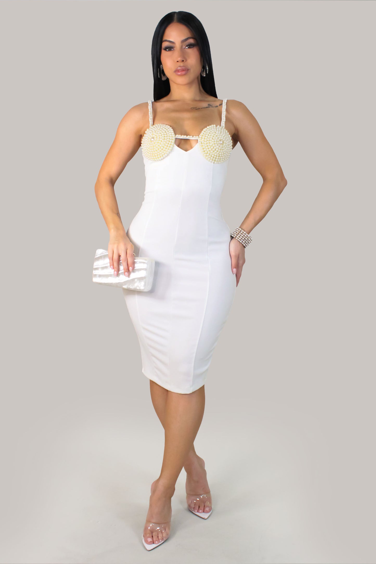 Fly Away Mini Dress - White