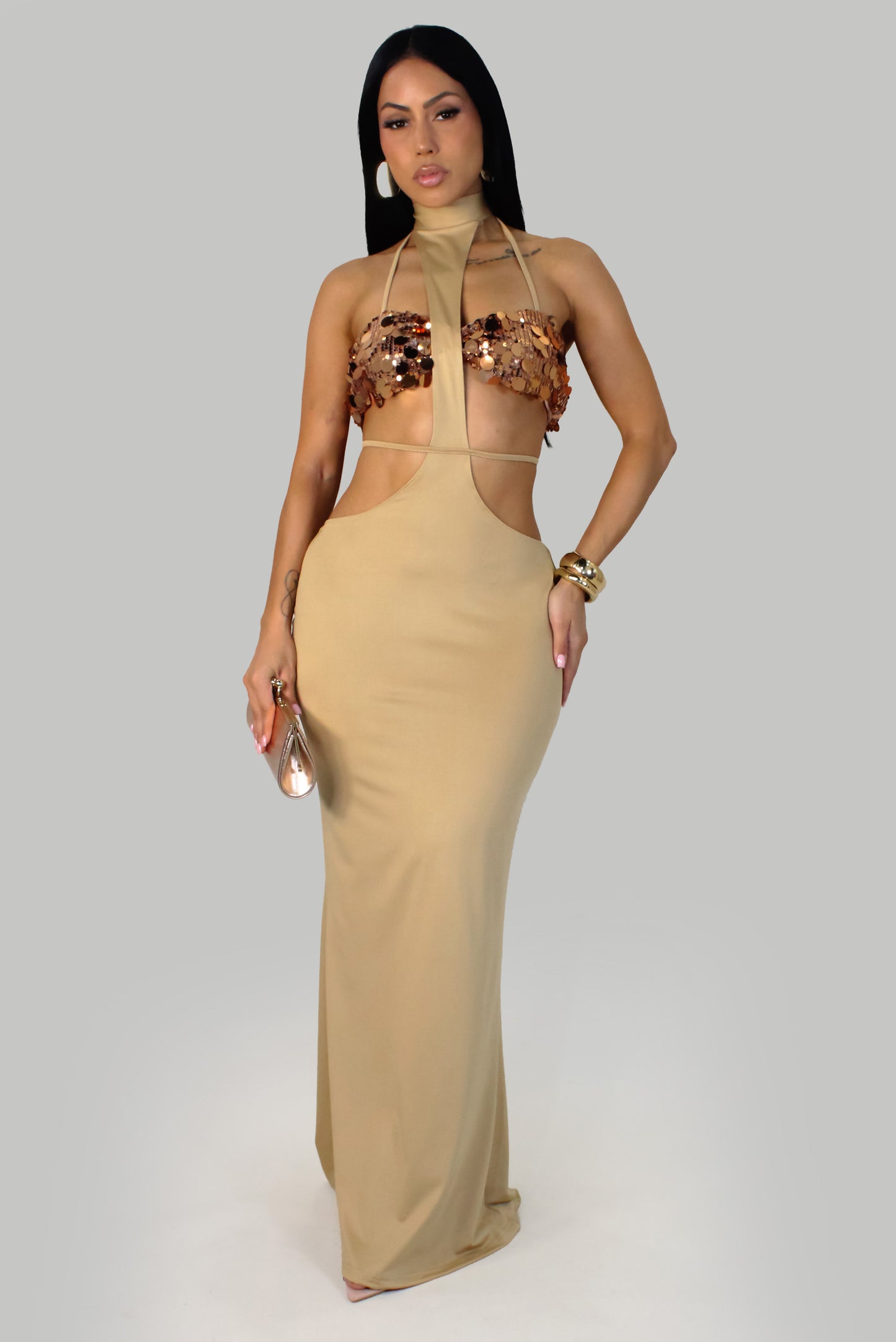 Mykonos Skirt Set - Brown