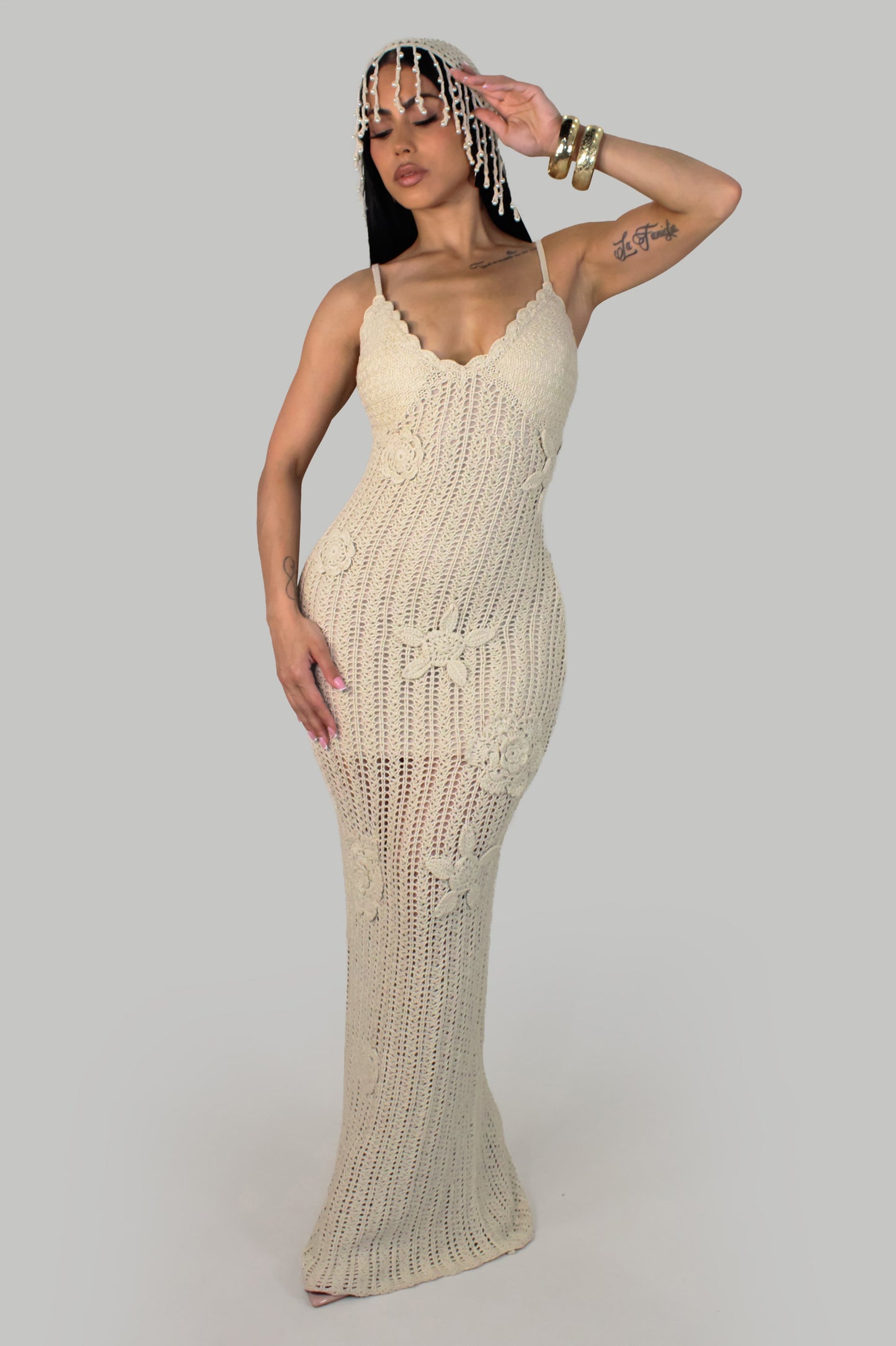floral bliss Dress - Cream