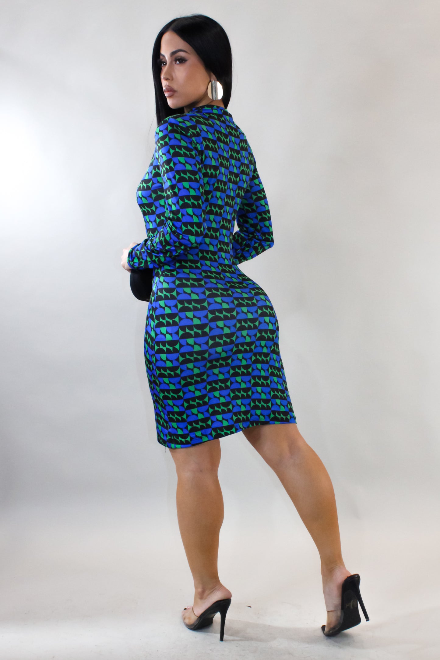 Louling Dress  - Blue-Multi