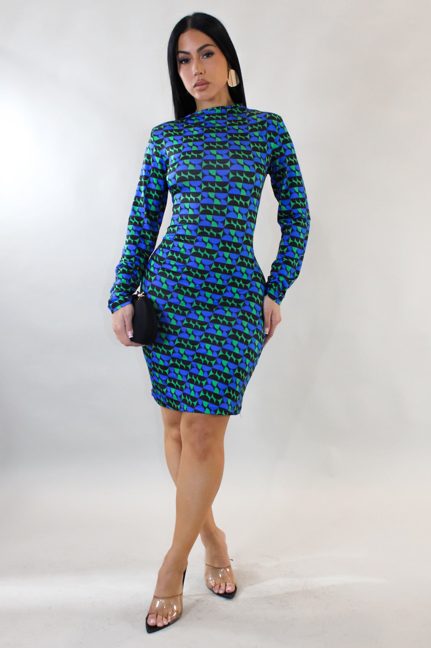 Louling Dress  - Blue-Multi