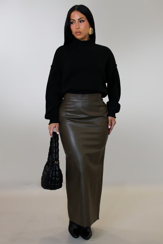 In Agreement Skirt - Brown