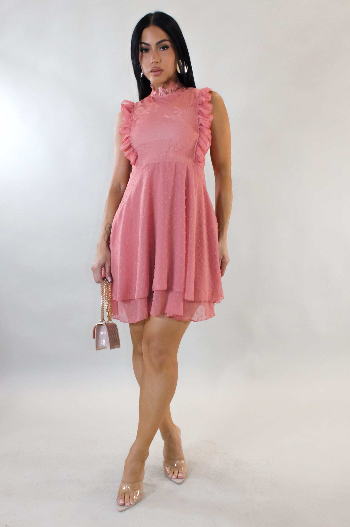Pull Me In Mini Dress - Pink