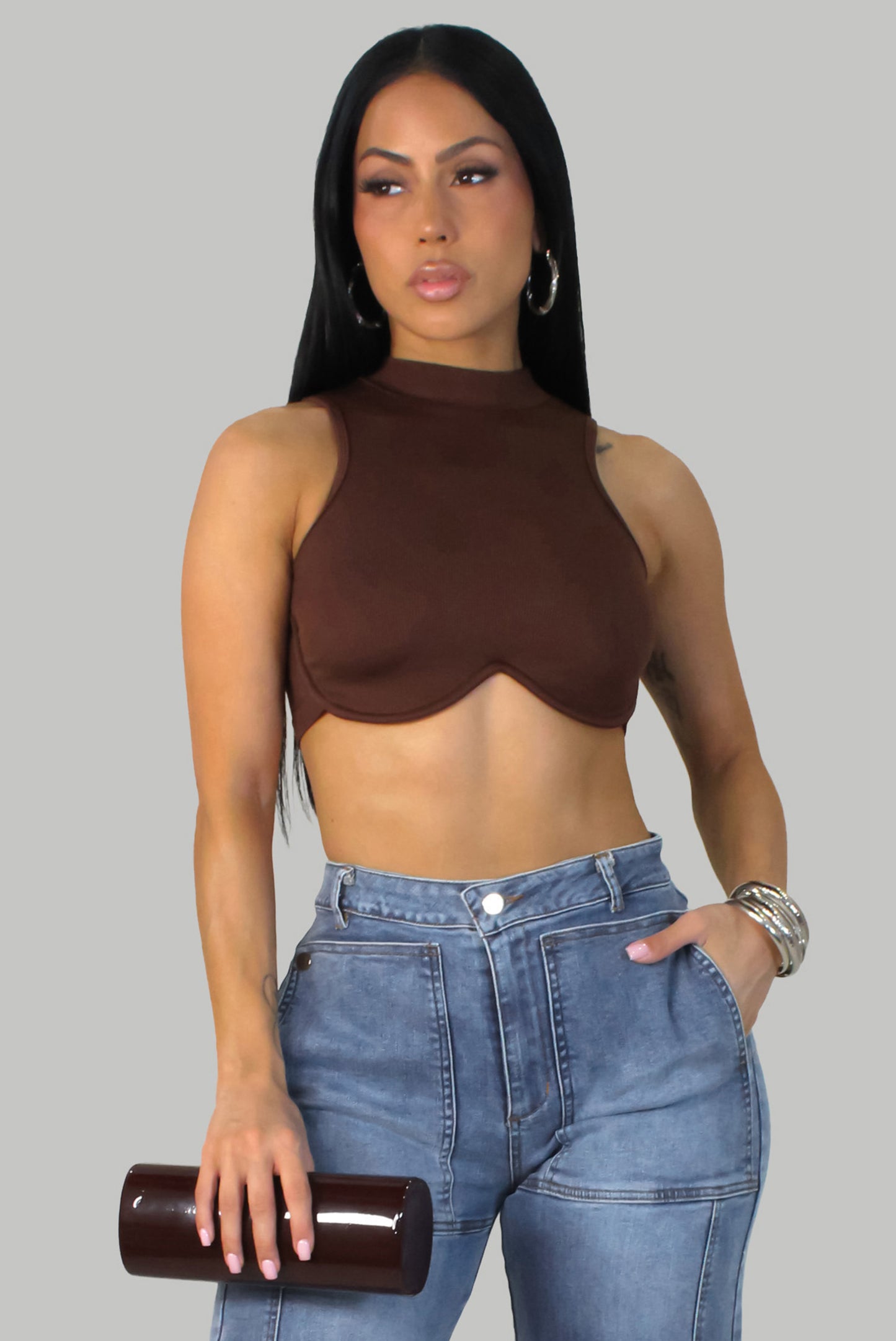 Tiana's Top - Brown