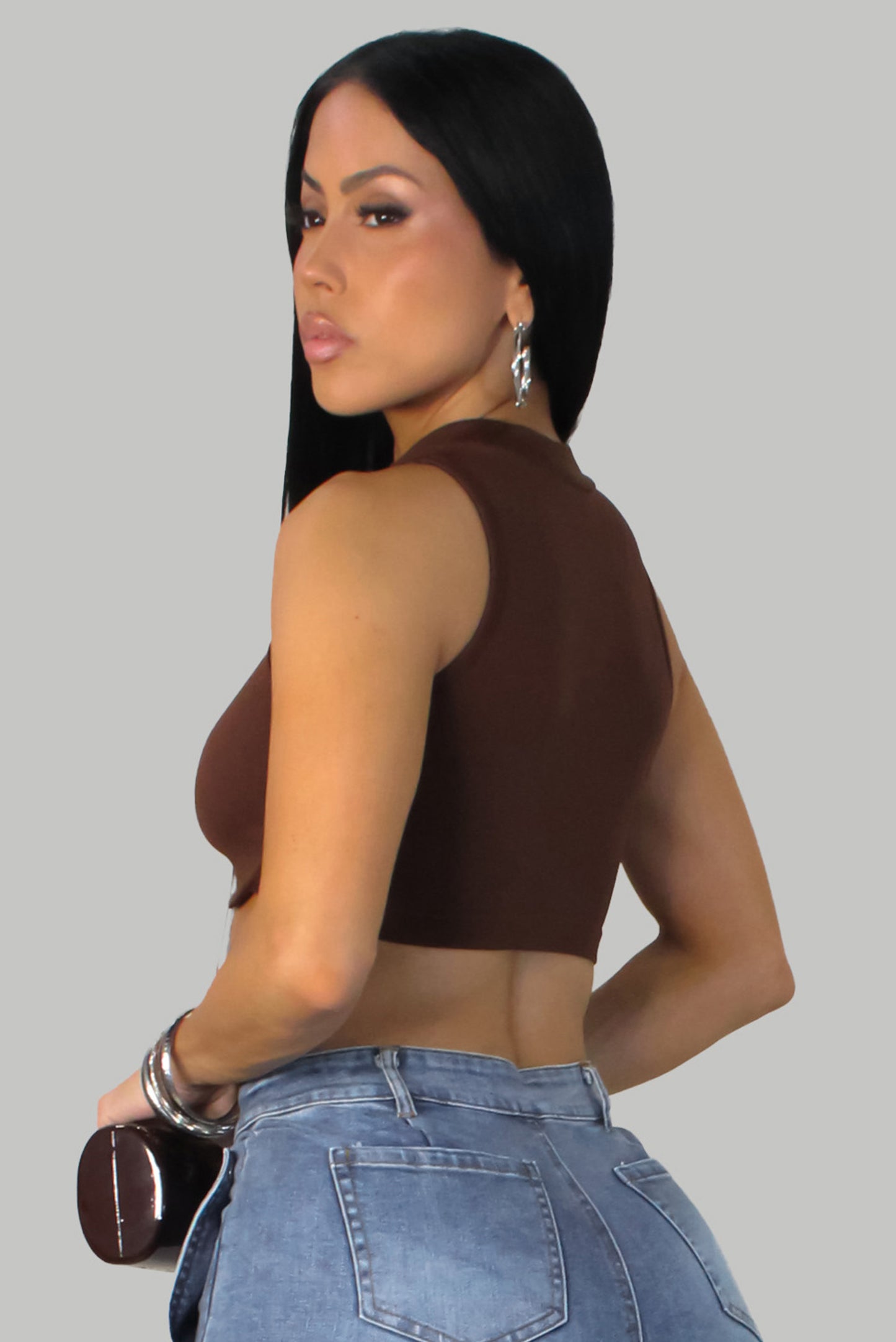 Tiana's Top - Brown