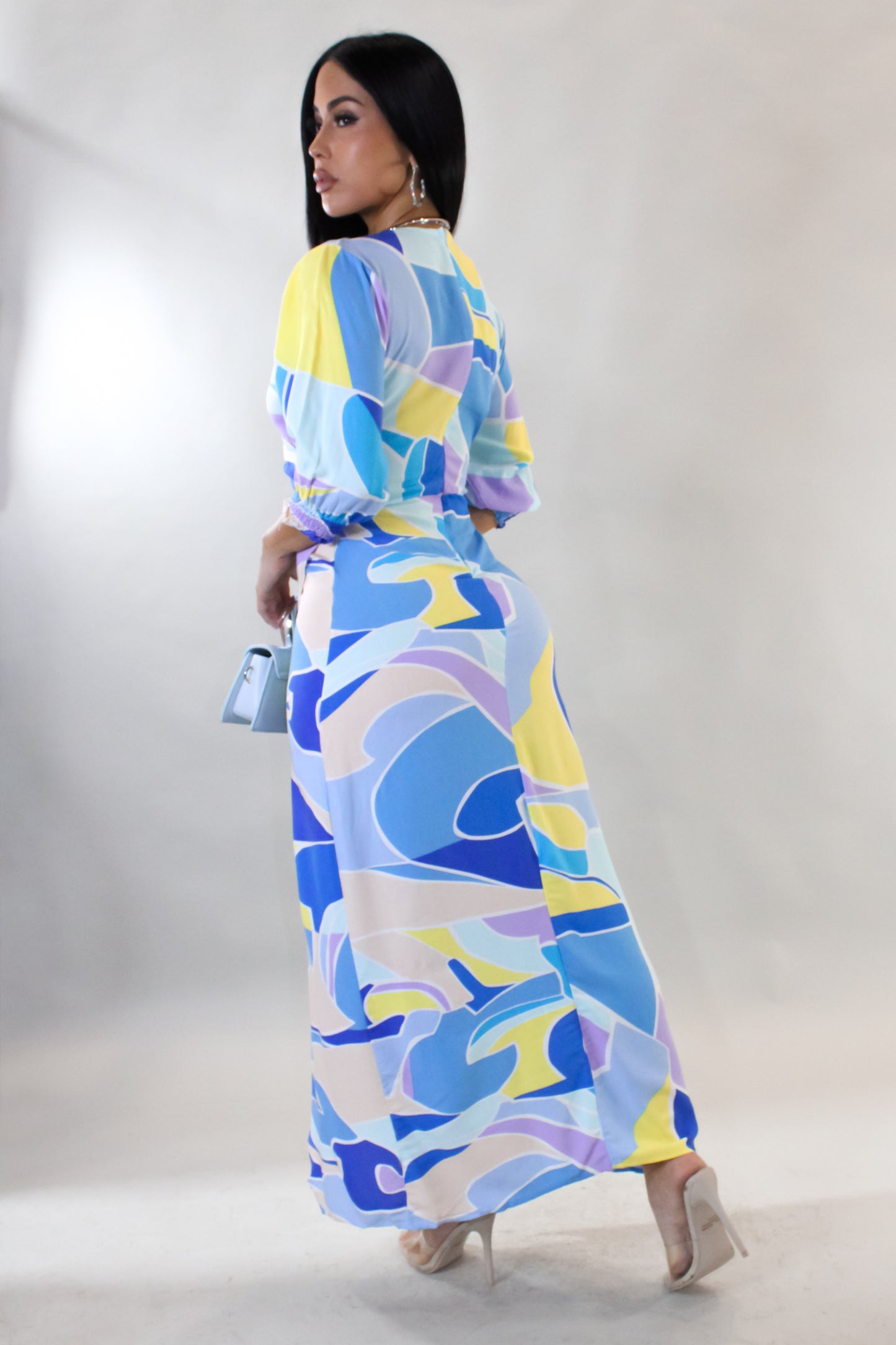 All I Have Midi Dress - Blue