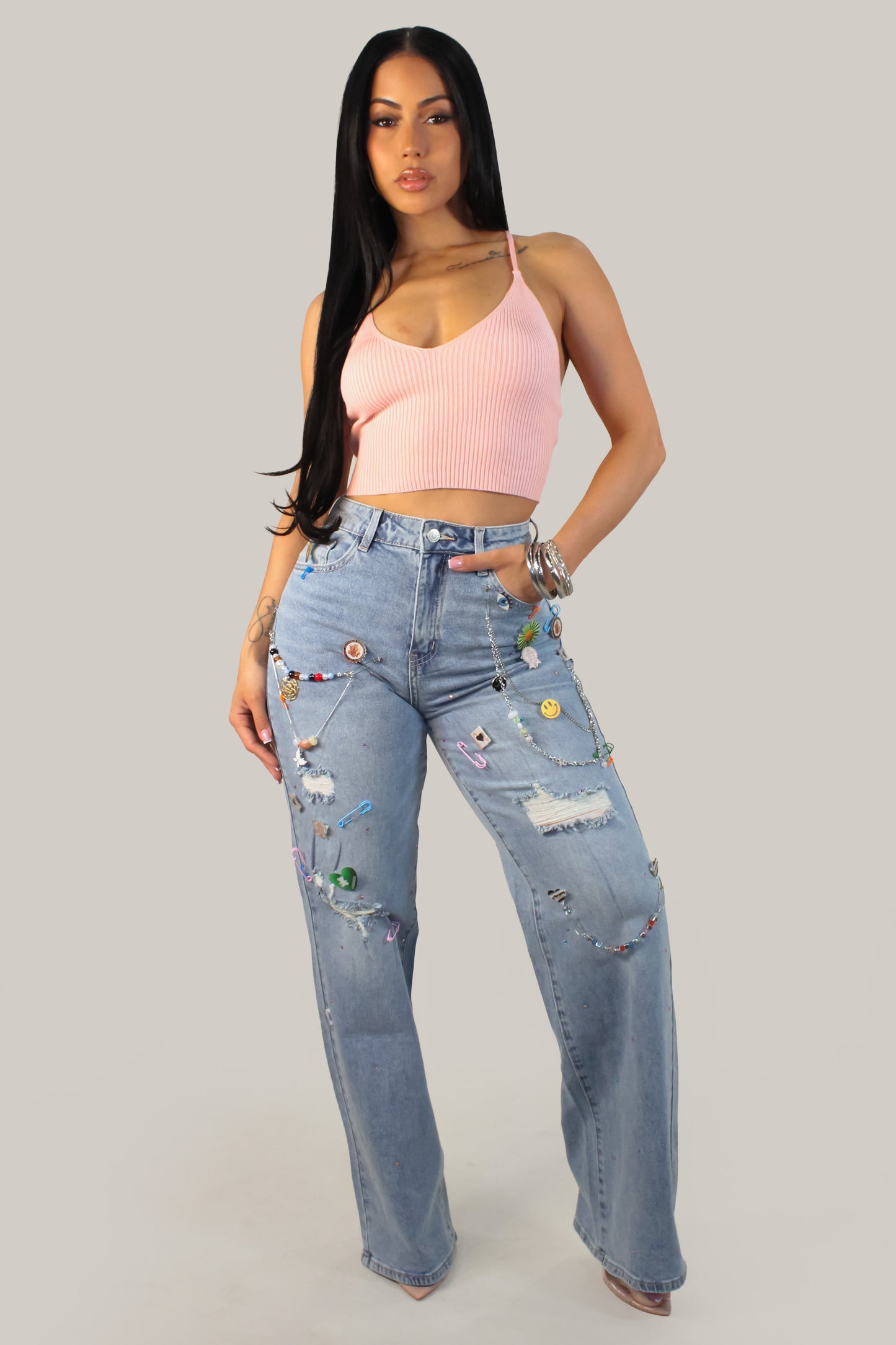 Different  Denim Pants - Light Wash