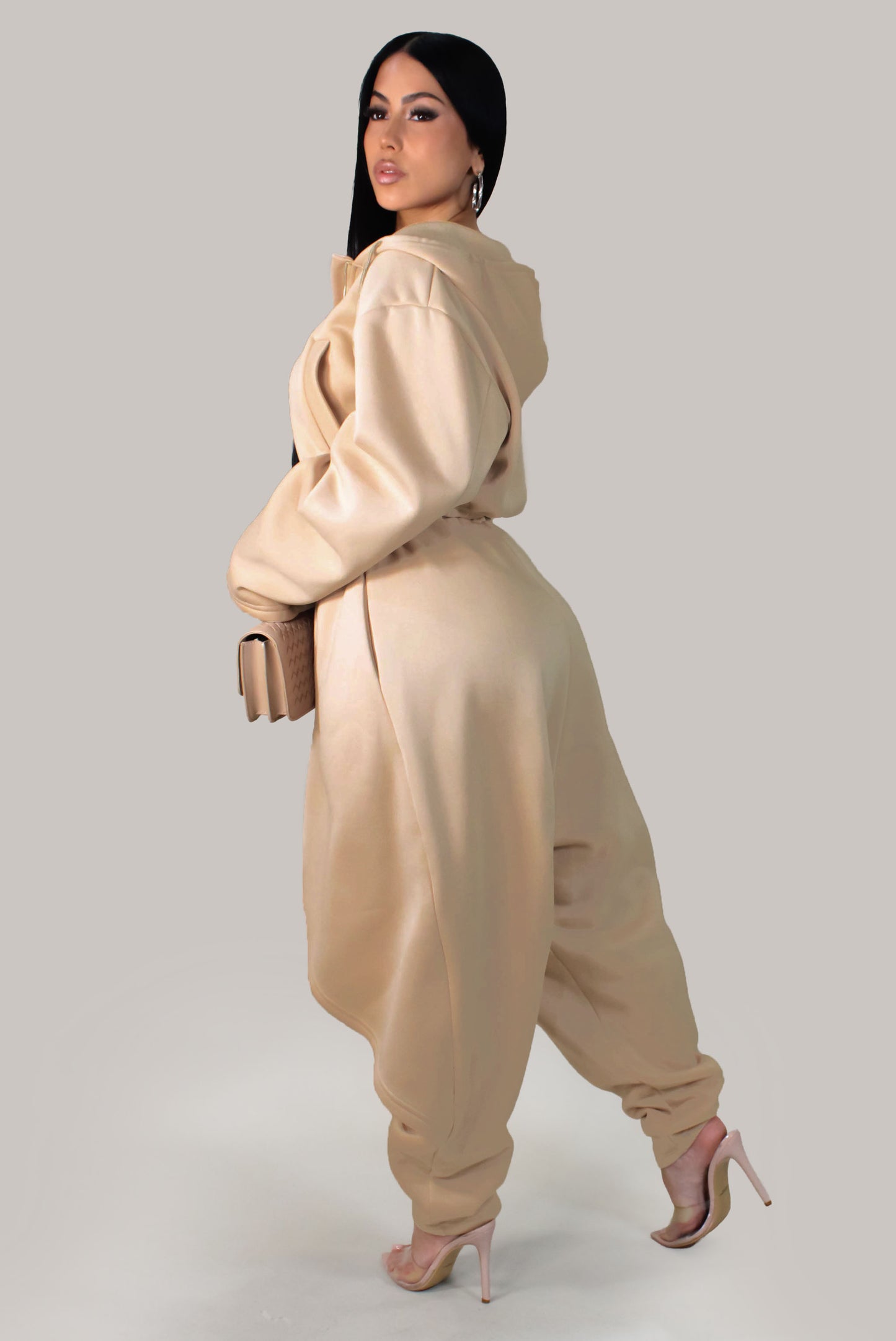 My Connecting Pant Set - Tan