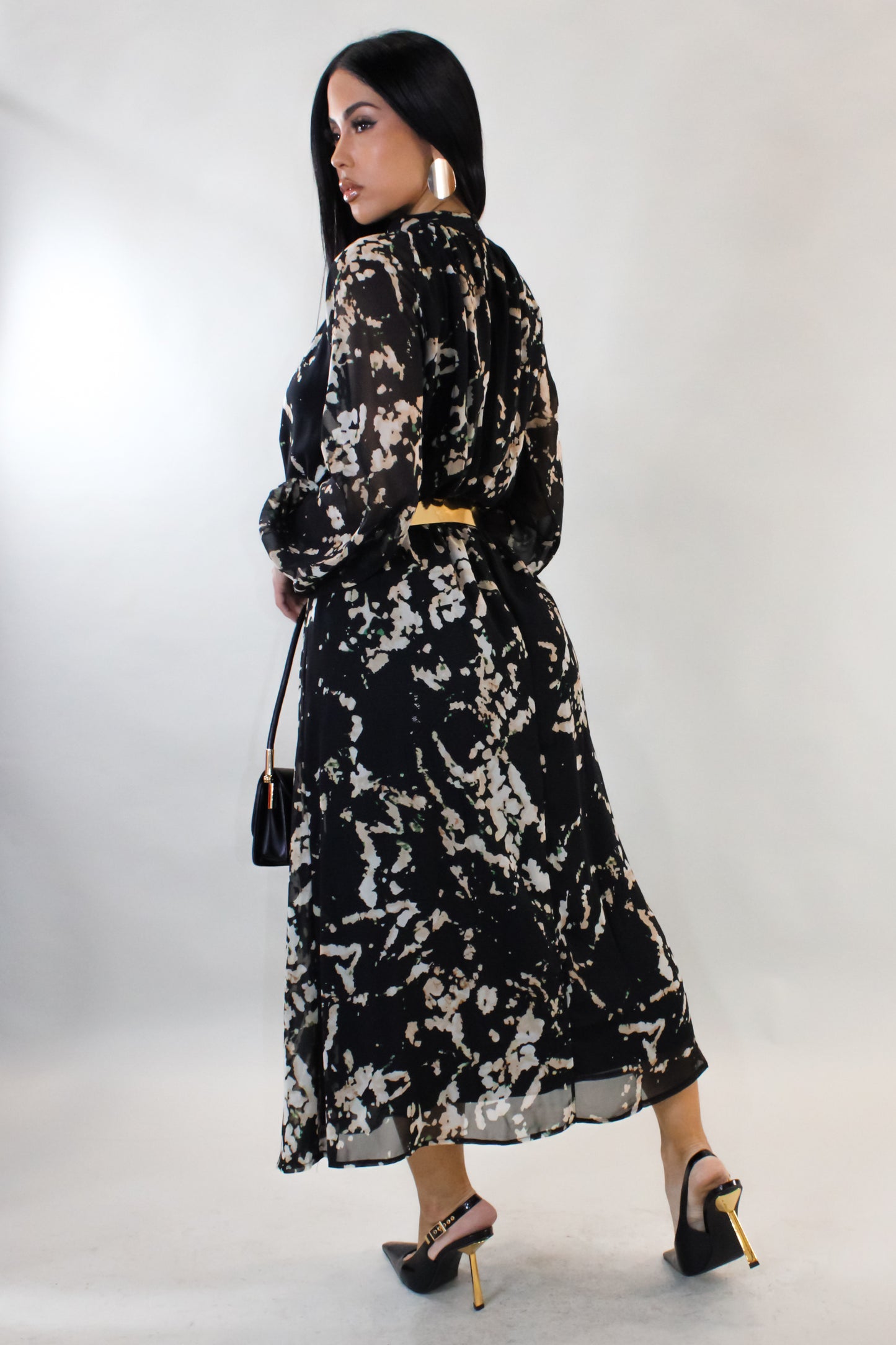 Destiny  Midi Dress - Black