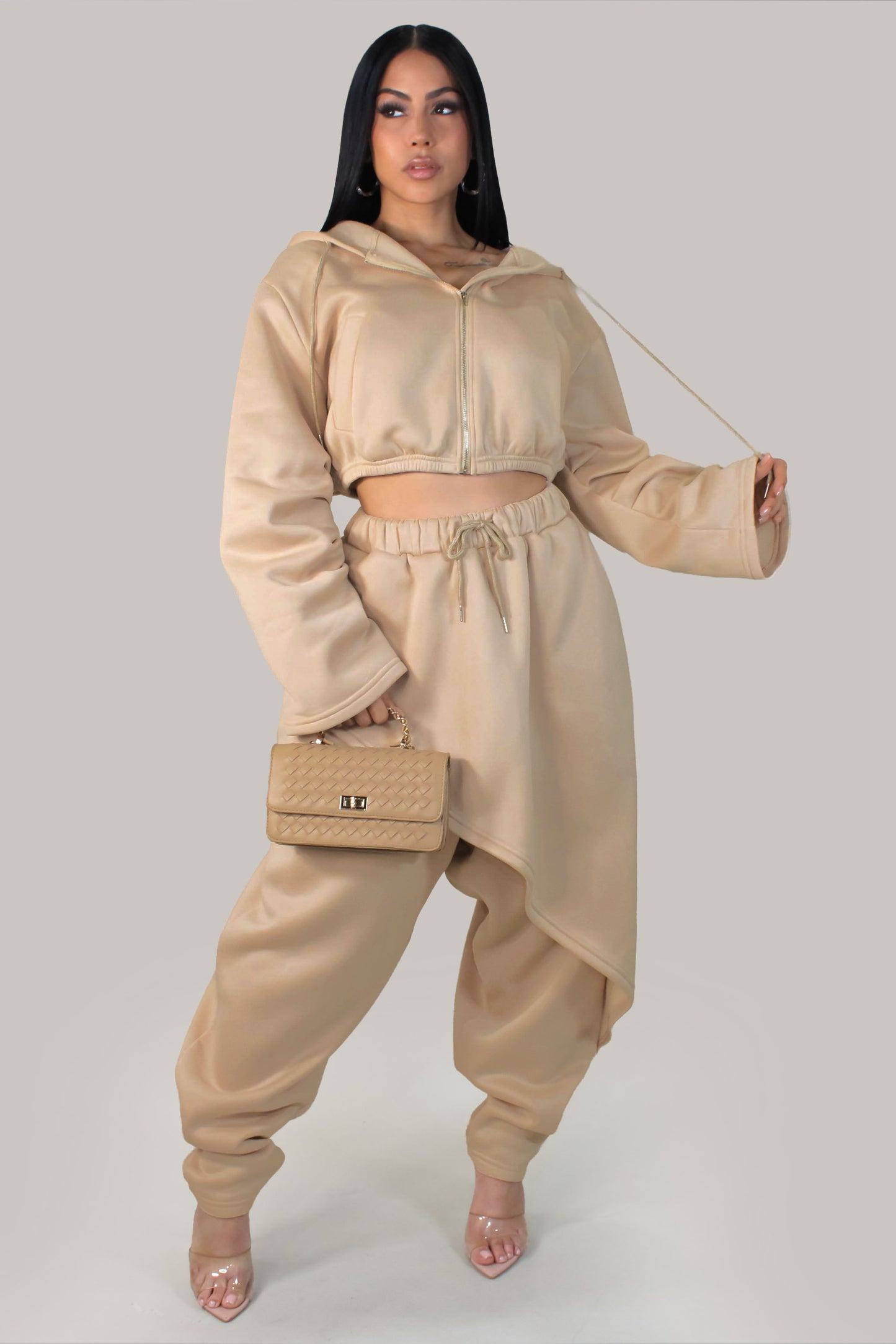My Connecting Pant Set - Tan