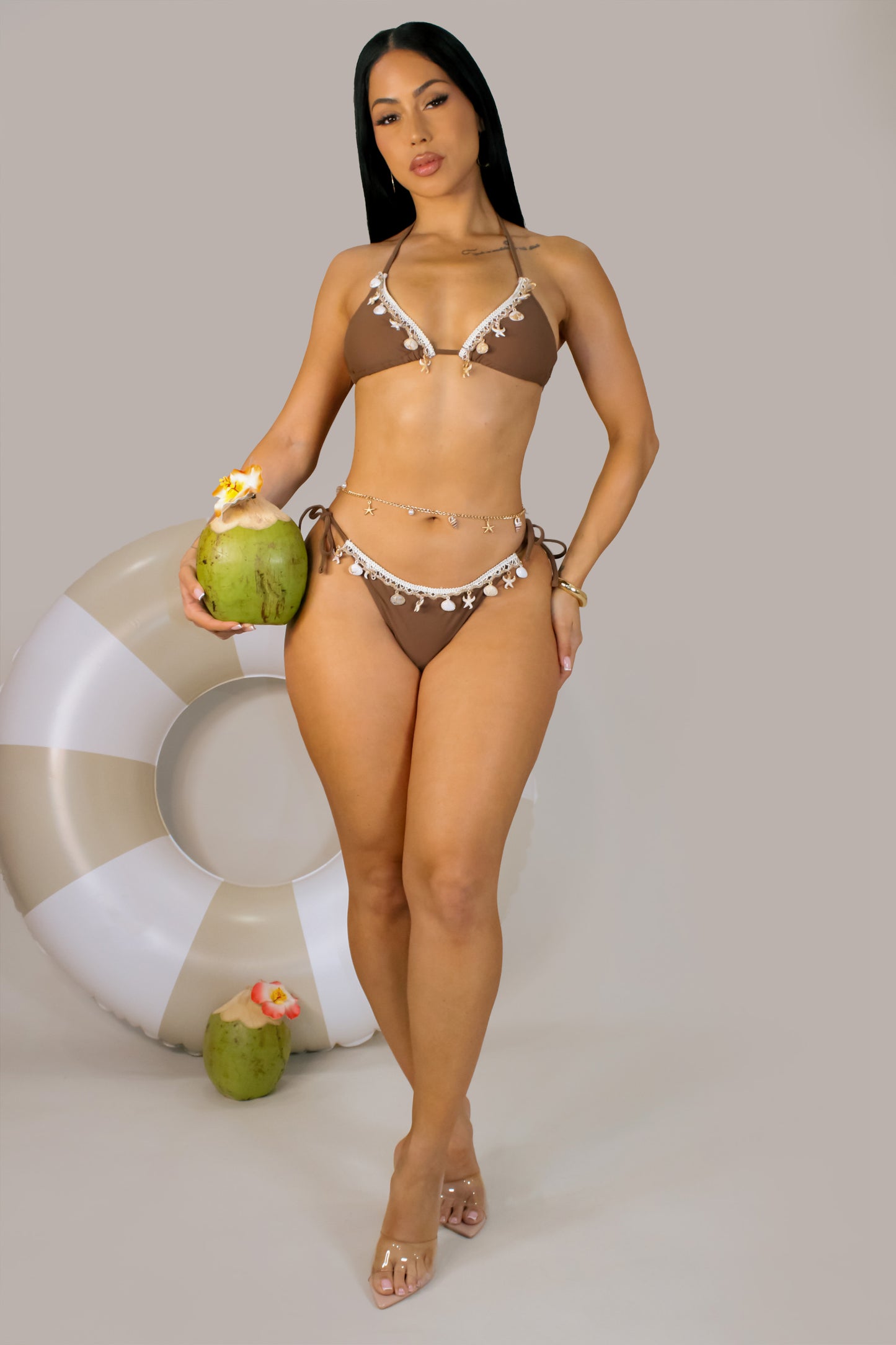 The Shelly BB Swim Set - Brown