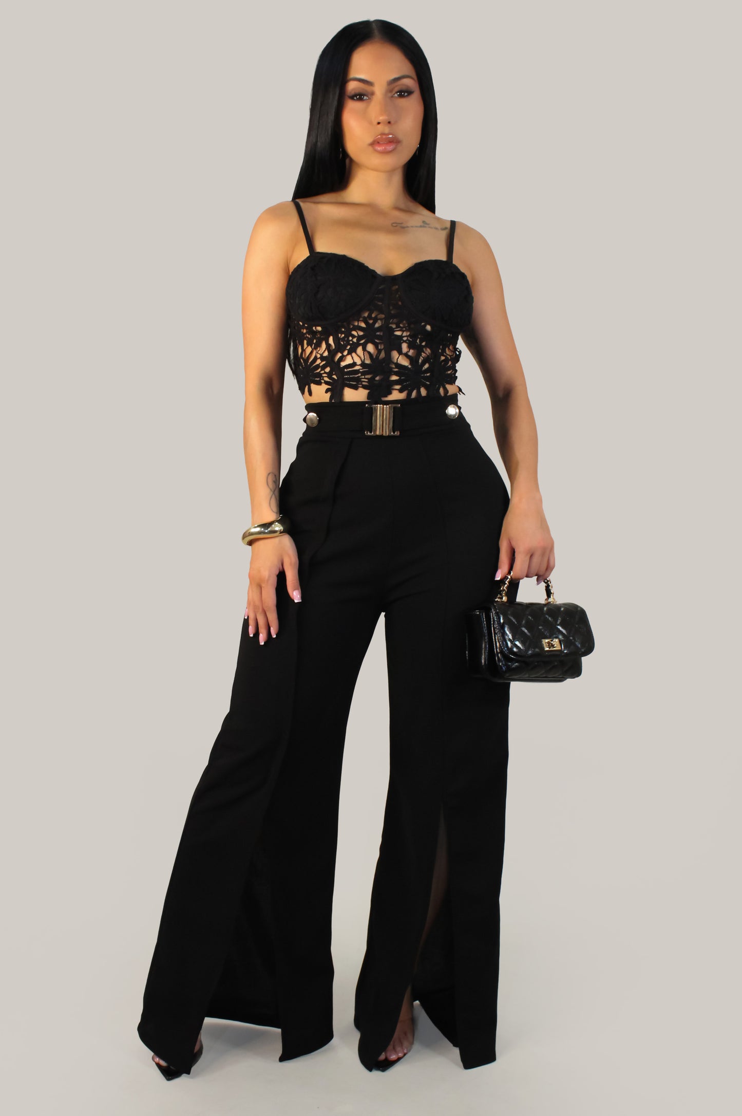 Impressing At First Pants - Black